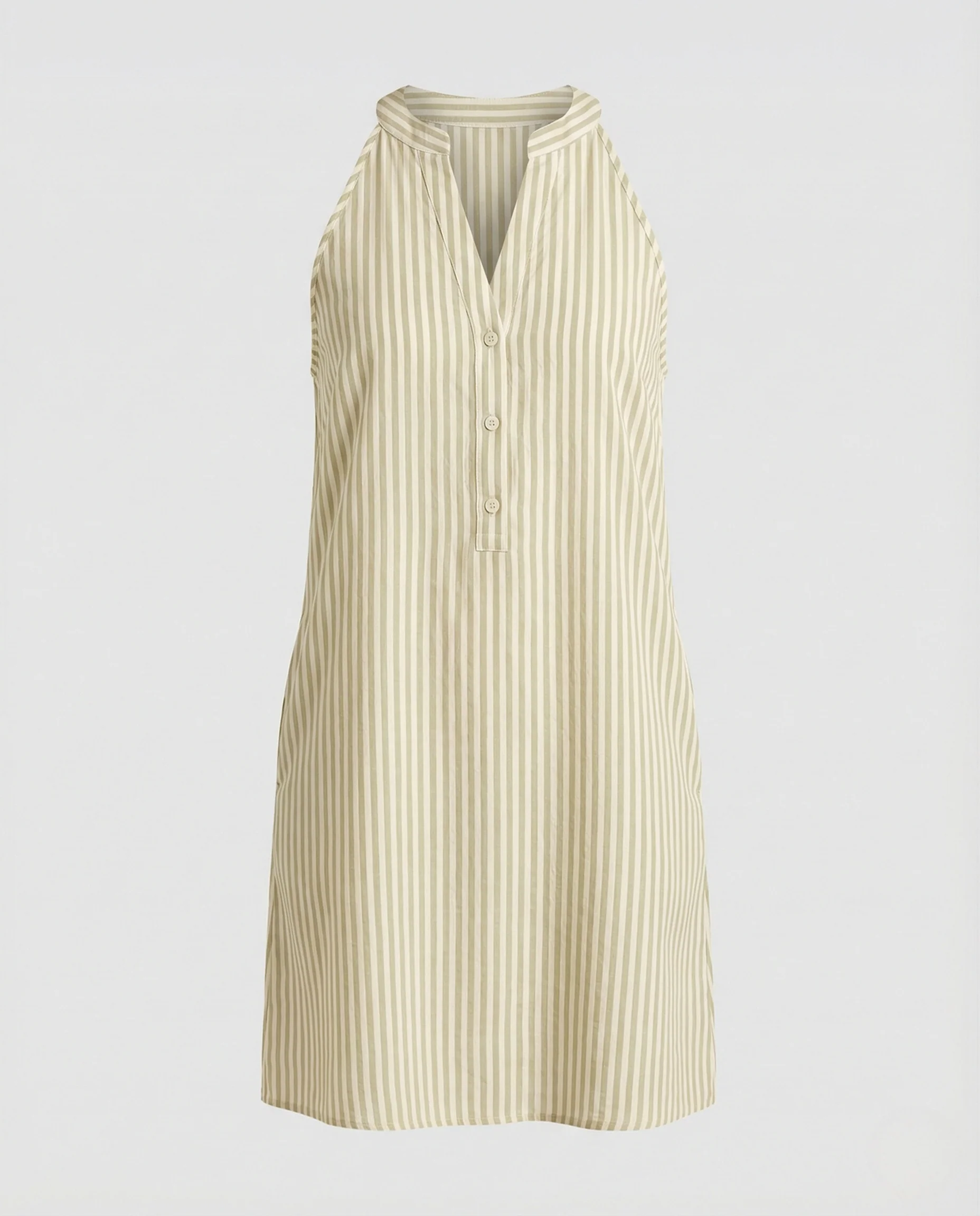 Gestreiftes Sommerkleid Ärmellos Damen - Image 5