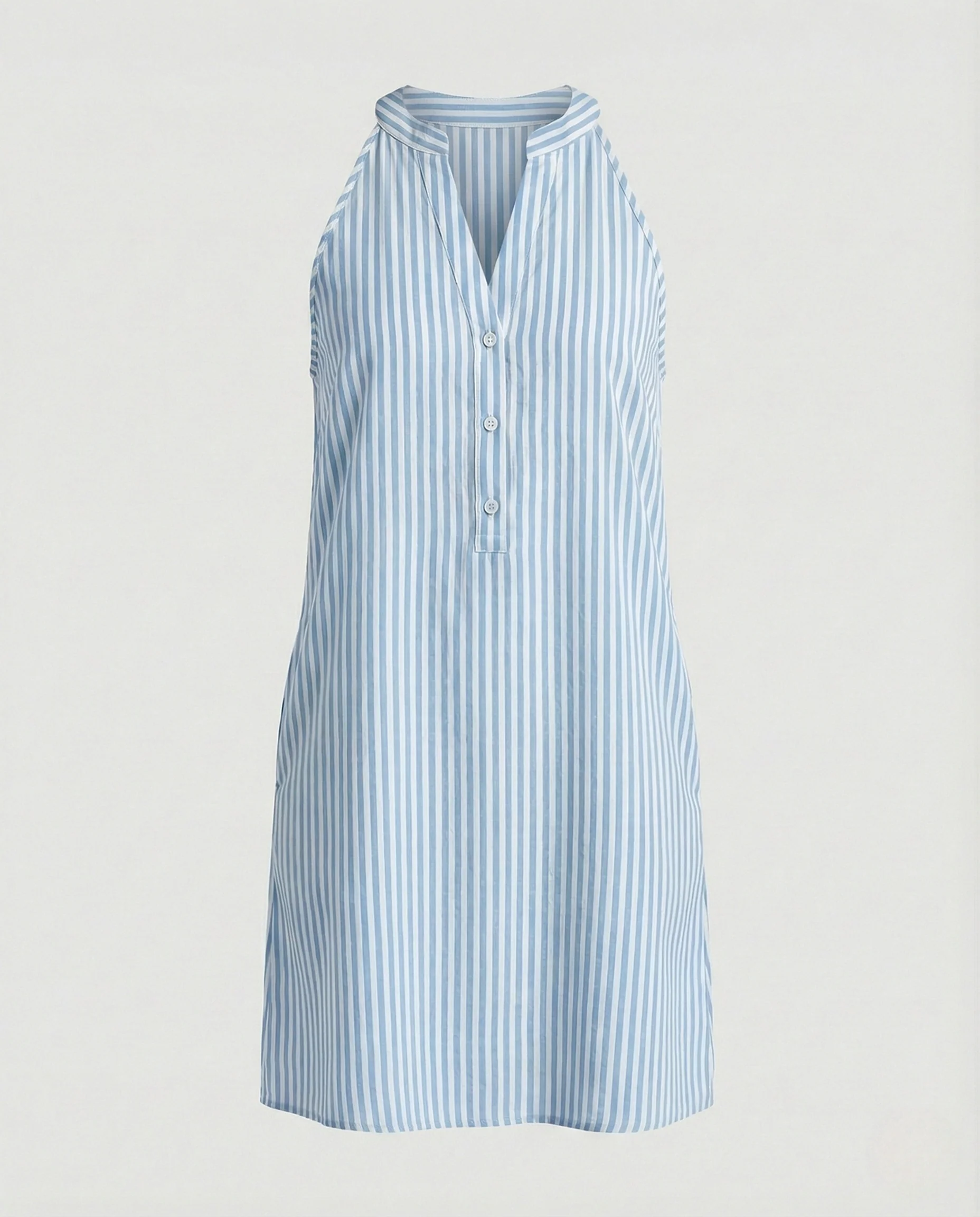 Gestreiftes Sommerkleid Ärmellos Damen - Image 6