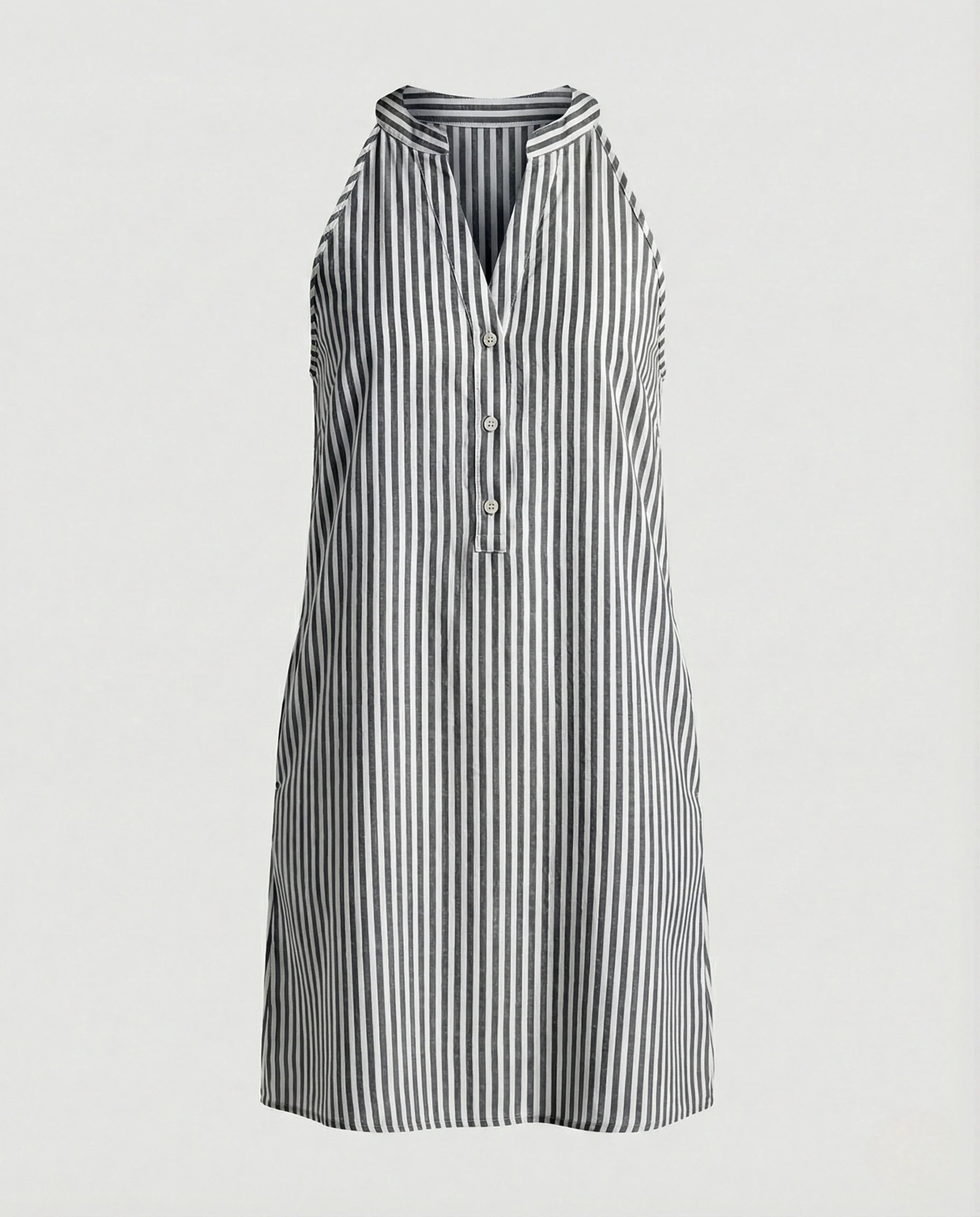 Gestreiftes Sommerkleid Ärmellos Damen - Image 7
