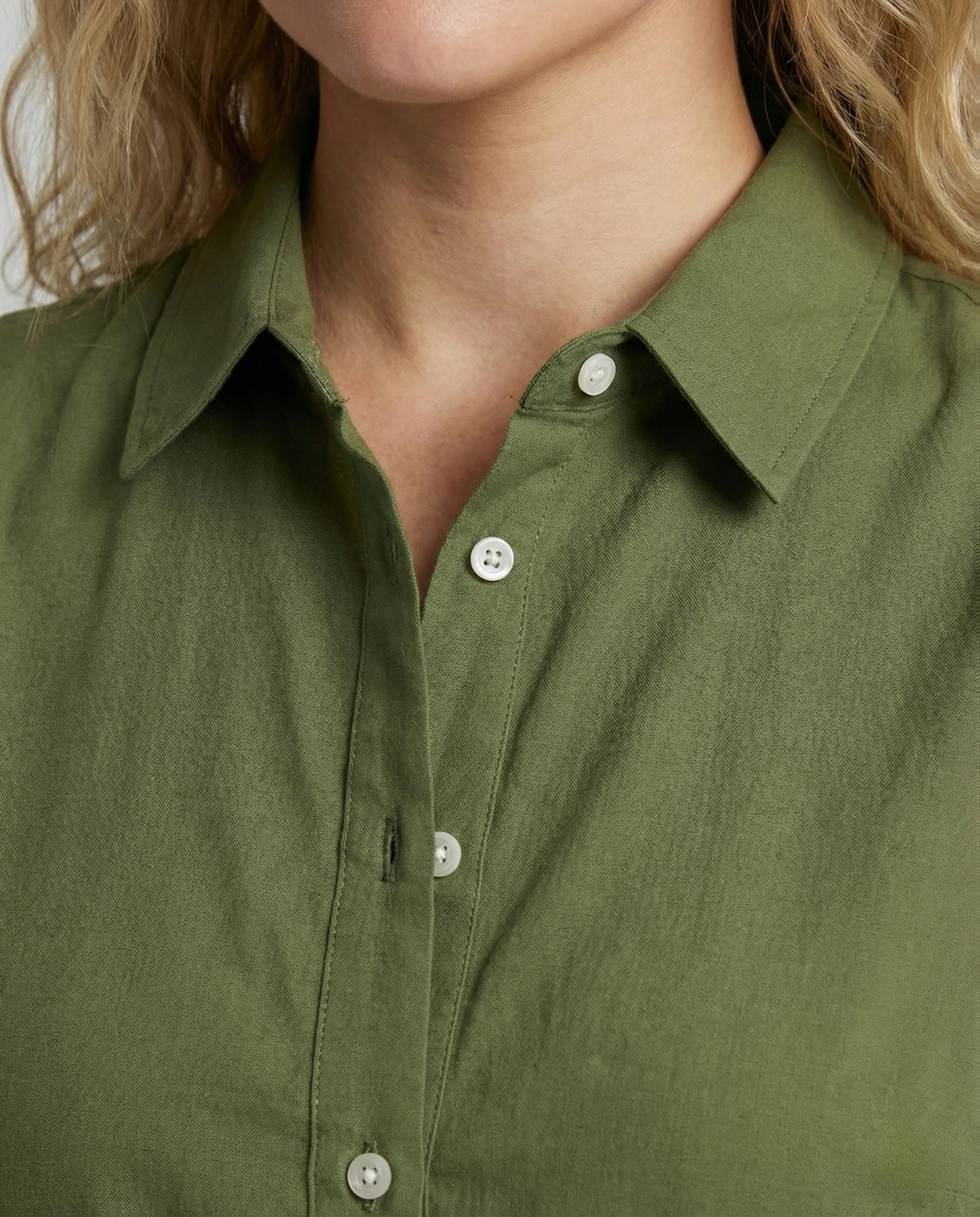 Damen Ärmelloses Hemdblusenkleid mit Bindegürtel - Image 3