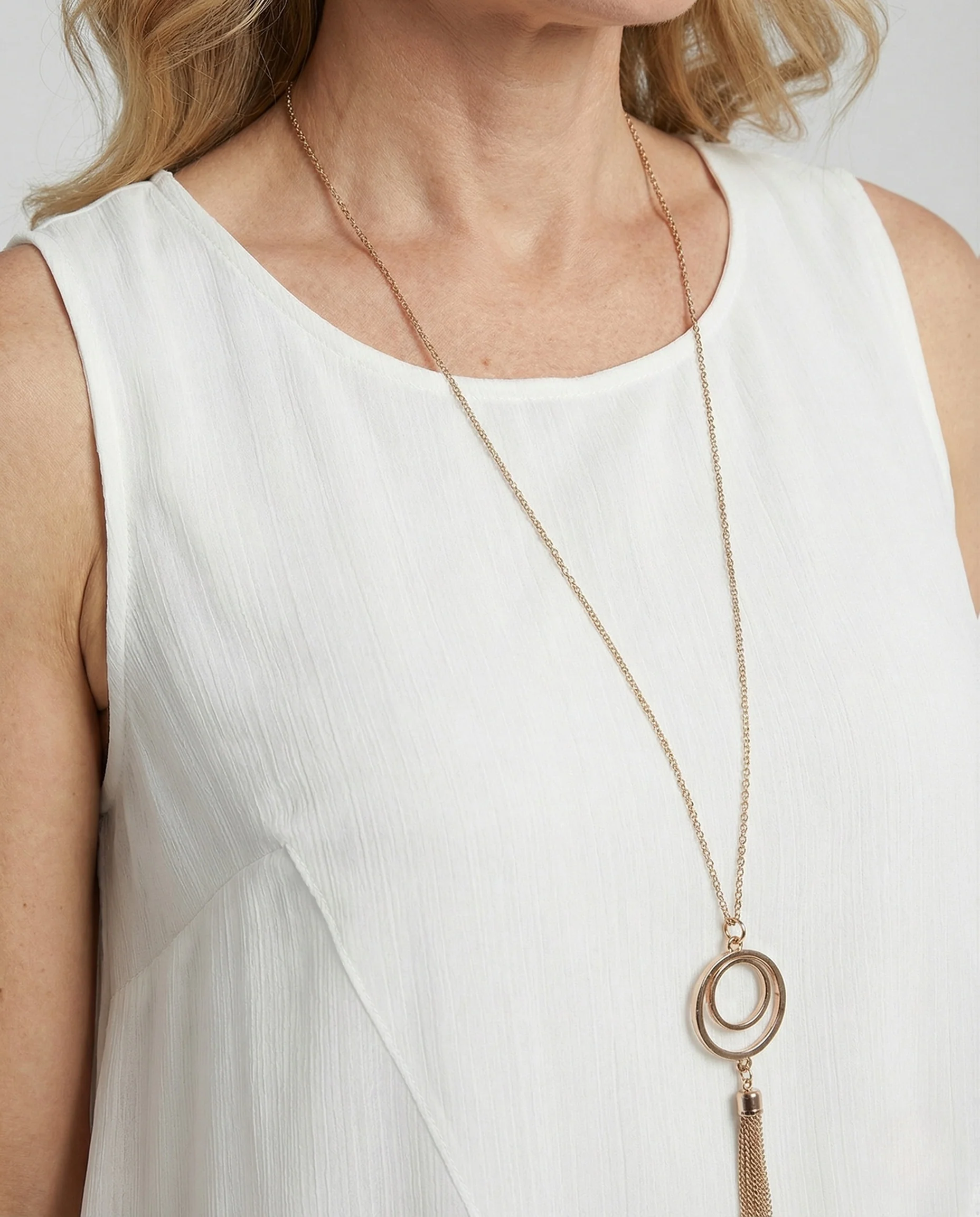 Damen Ärmelloses Seiden Lagenkleid Asymmetrisch - Image 3