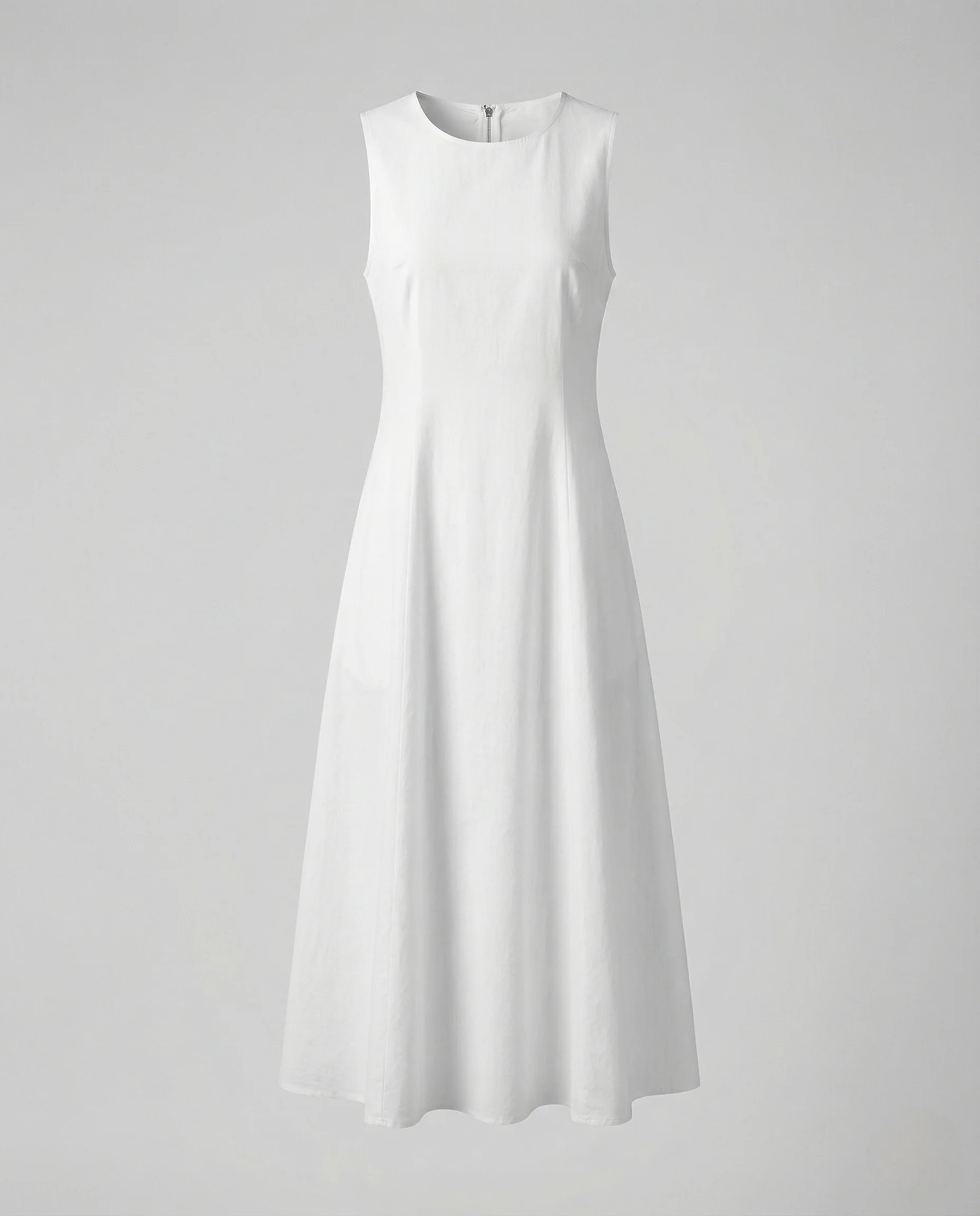 Damen Leinen Baumwolle Maxikleid mit Taschen - Image 4