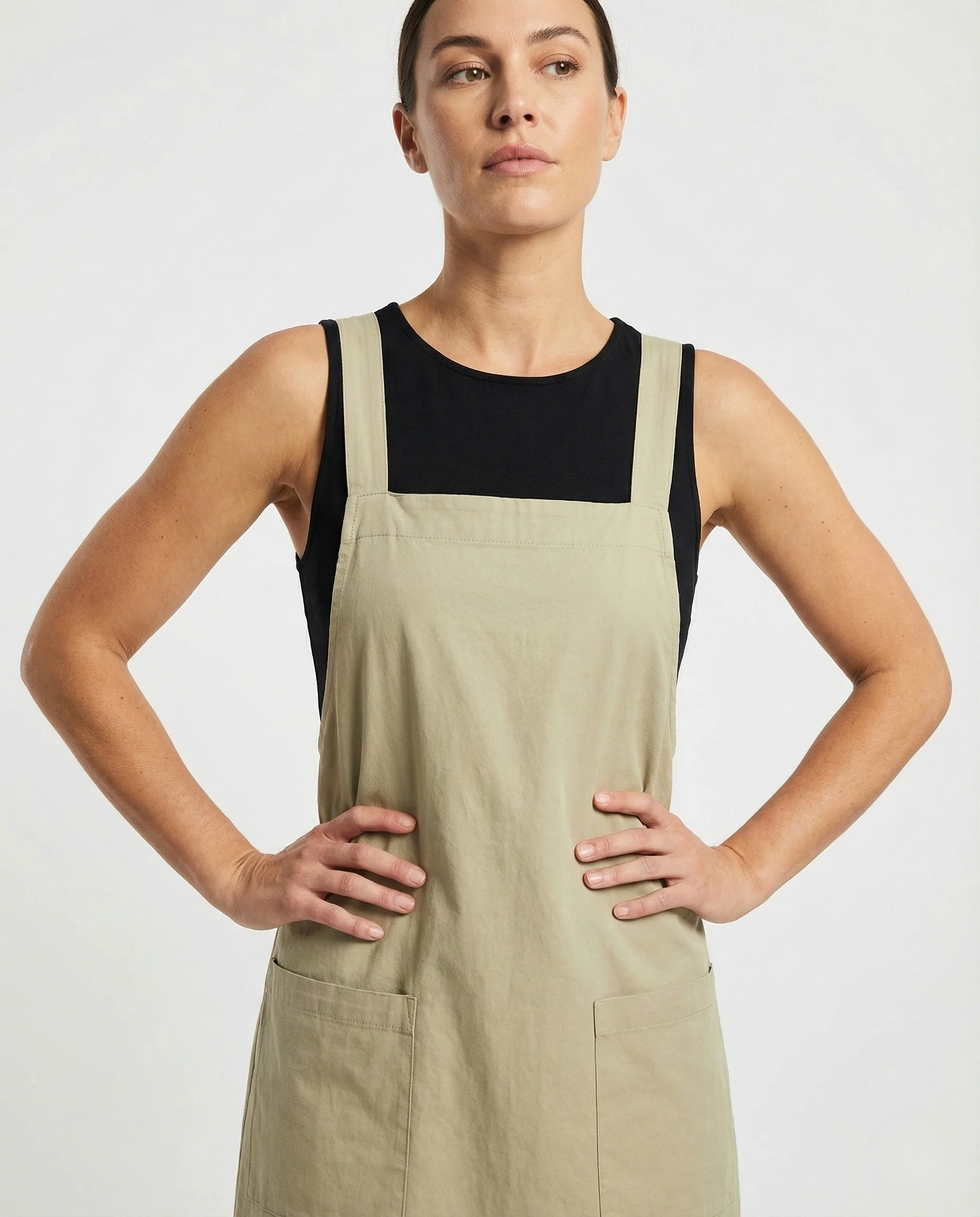 Damen Ärmelloses Maxi Kleid mit Seitentaschen - Image 2