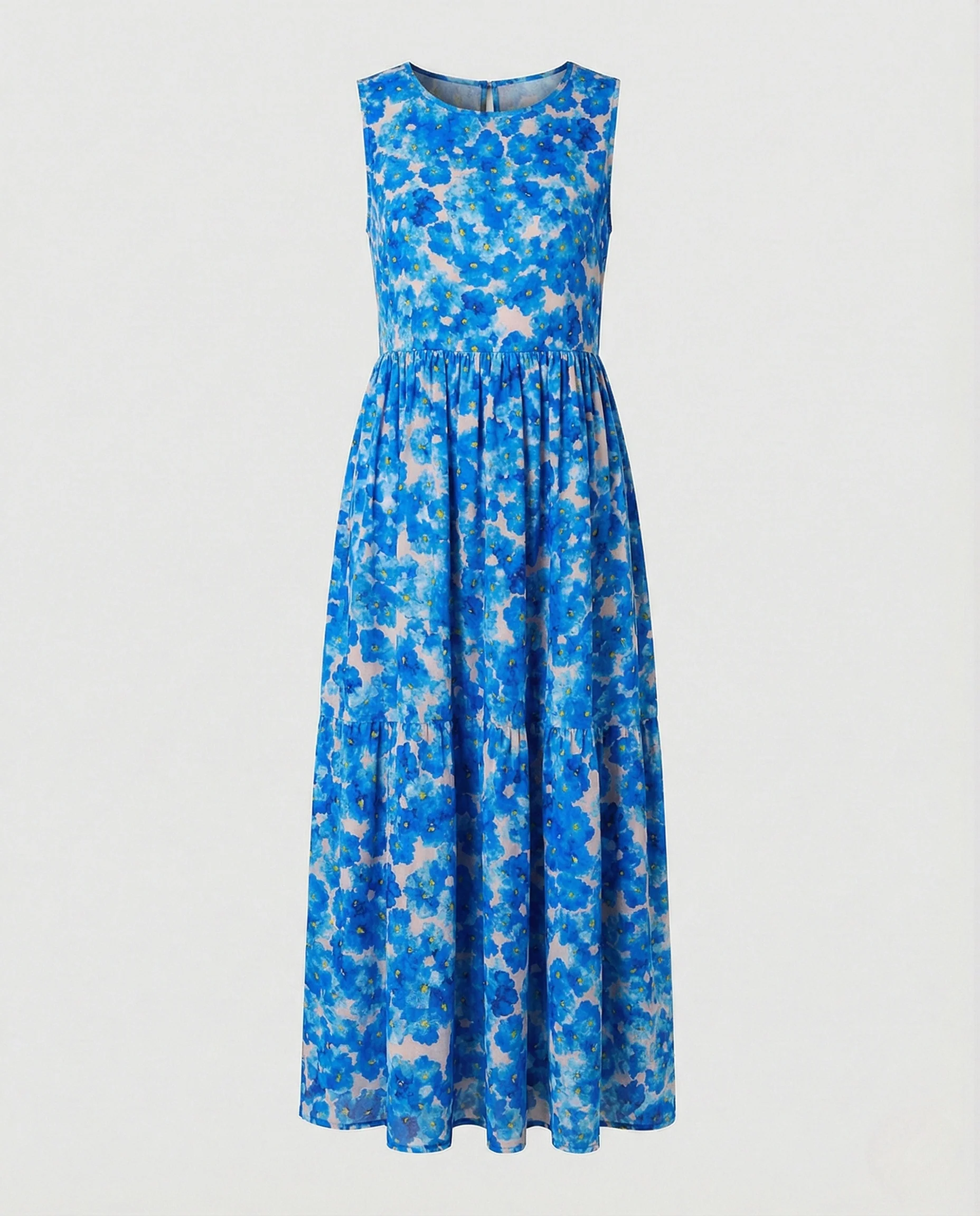 Damen Ärmelloses Maxikleid mit Schmetterlingsprint - Image 6
