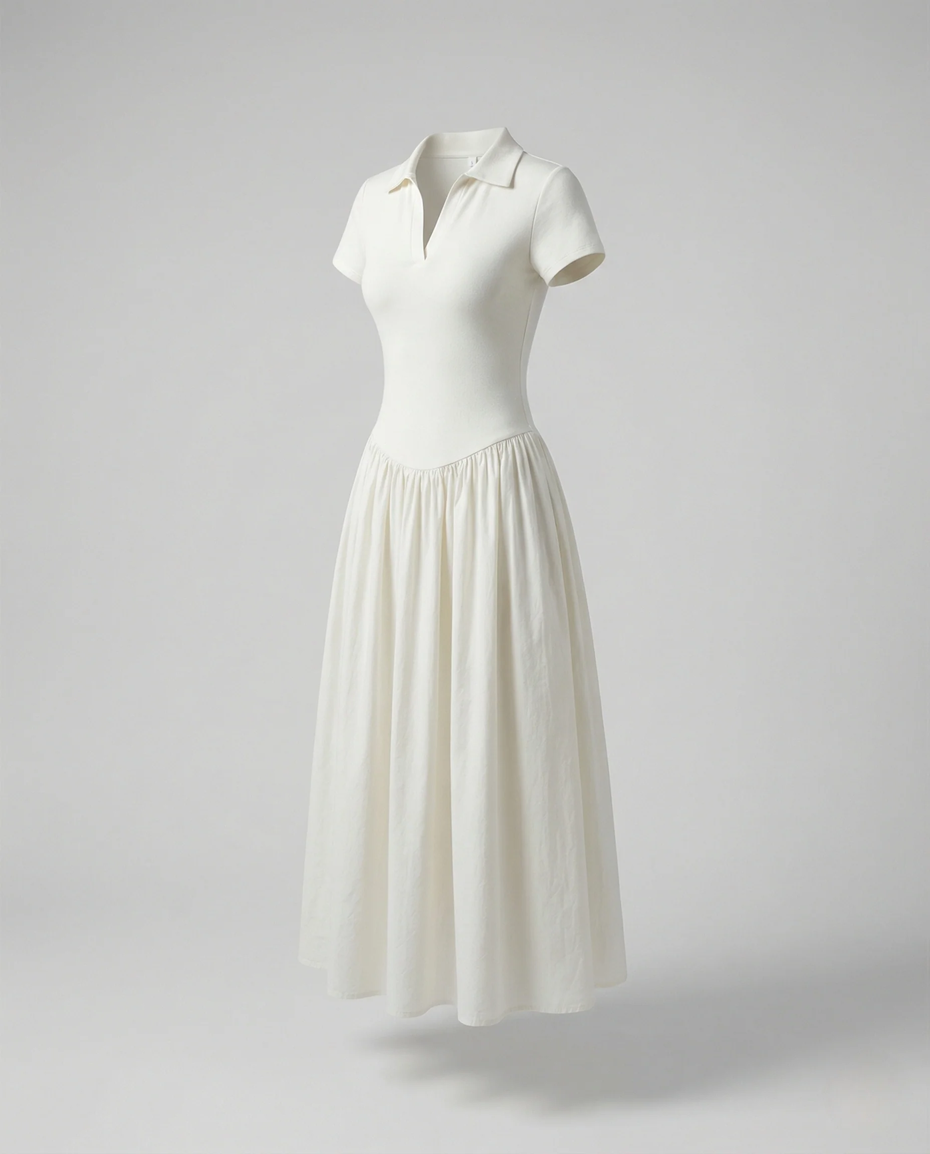 Damen Ärmelloses Maxikleid mit Polokragen - Image 7