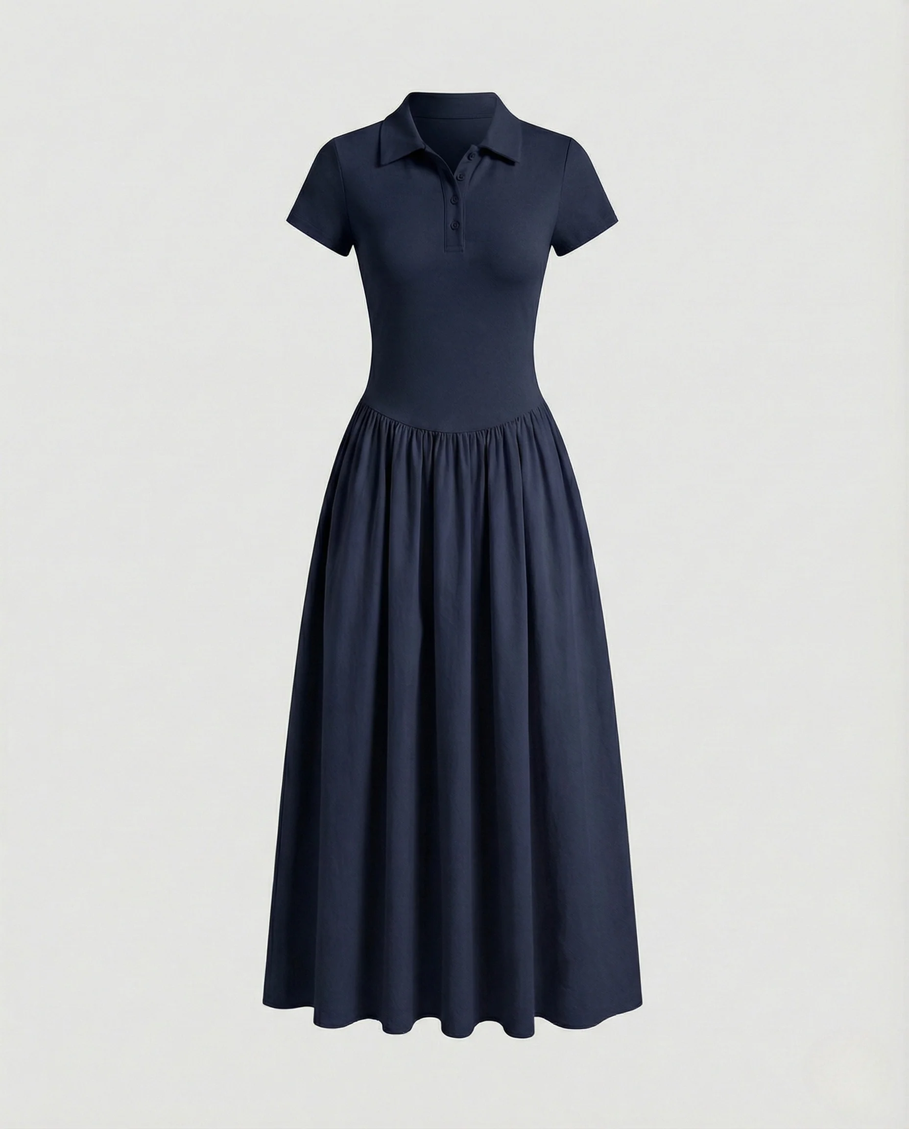 Maxikleid Ärmellos Mit Polokragen Damen - Image 5