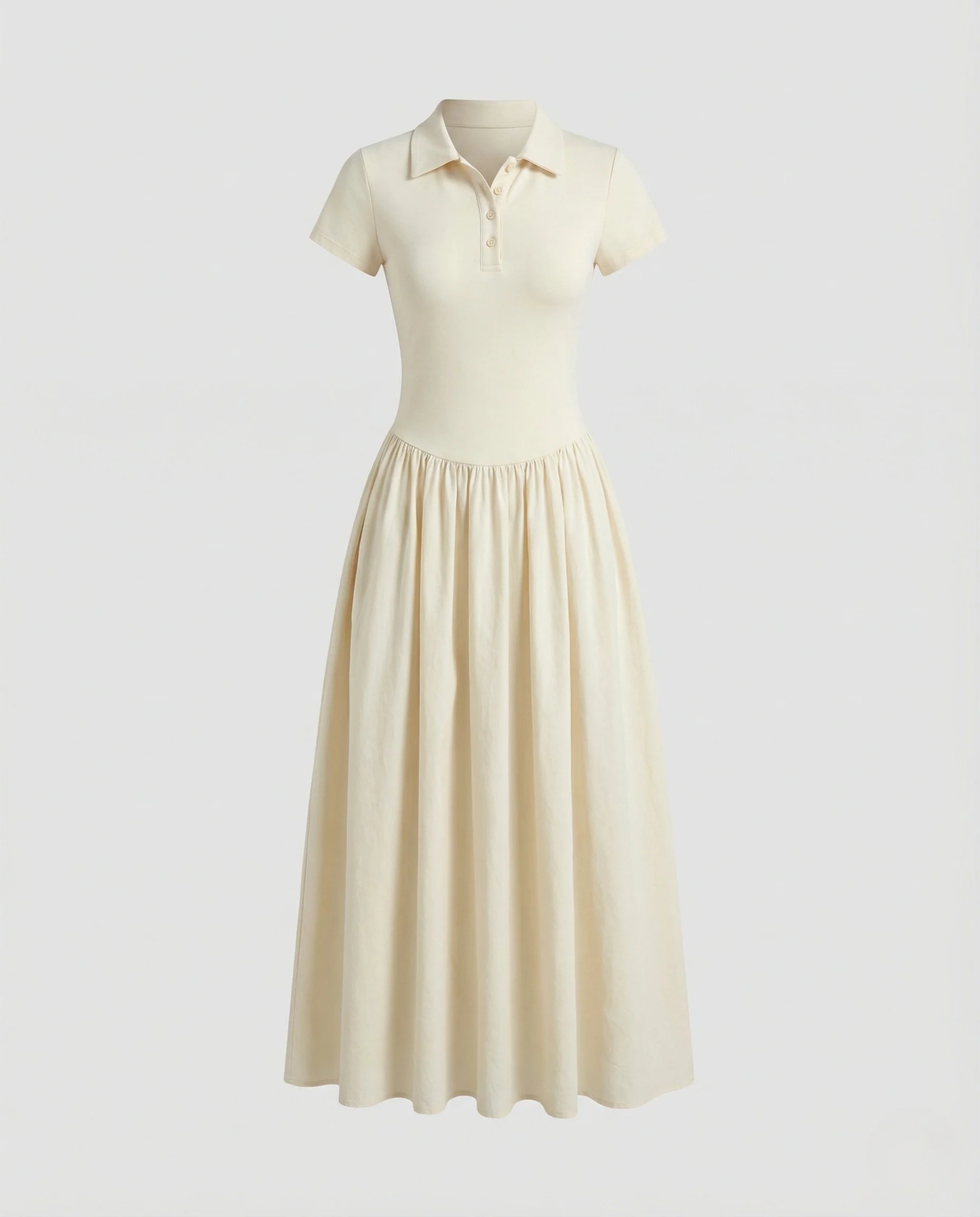 Maxikleid Ärmellos Mit Polokragen Damen - Image 6