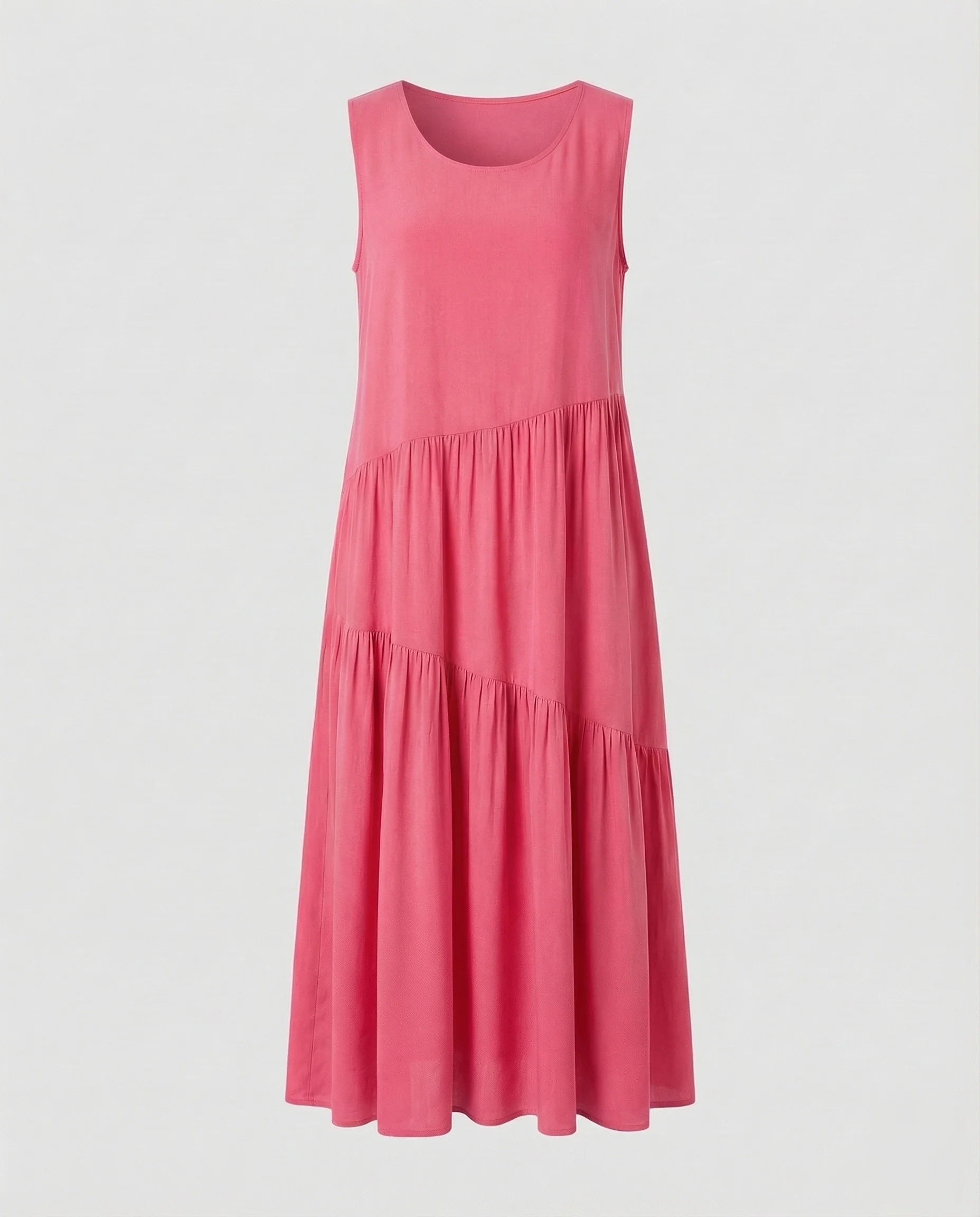 Maxikleid Ärmellos Mit Stufenrock A-Linie Damen - Image 9