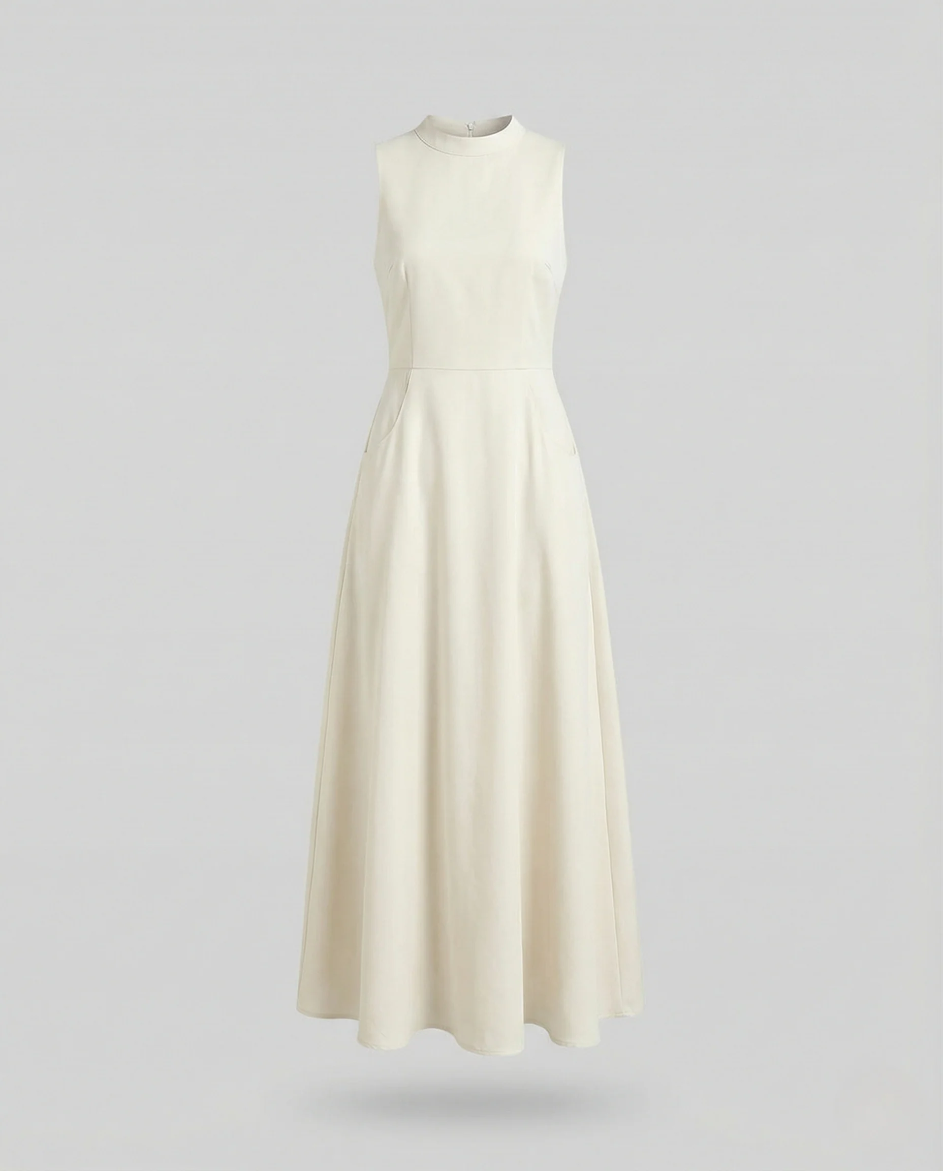 Damen Ärmelloses Maxikleid mit Rippoberteil - Image 5