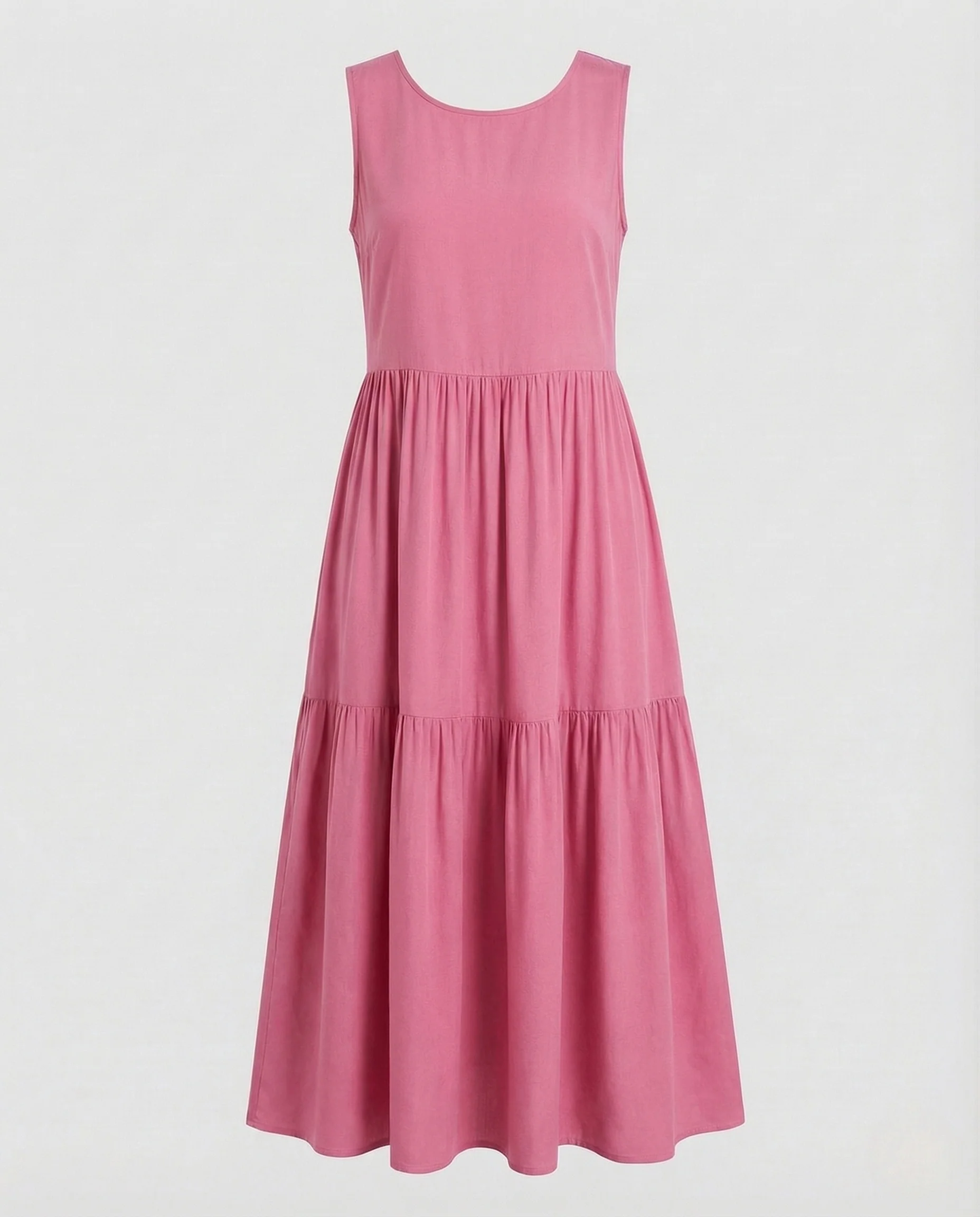 Damen Maxikleid Stufenrock Print - Image 9