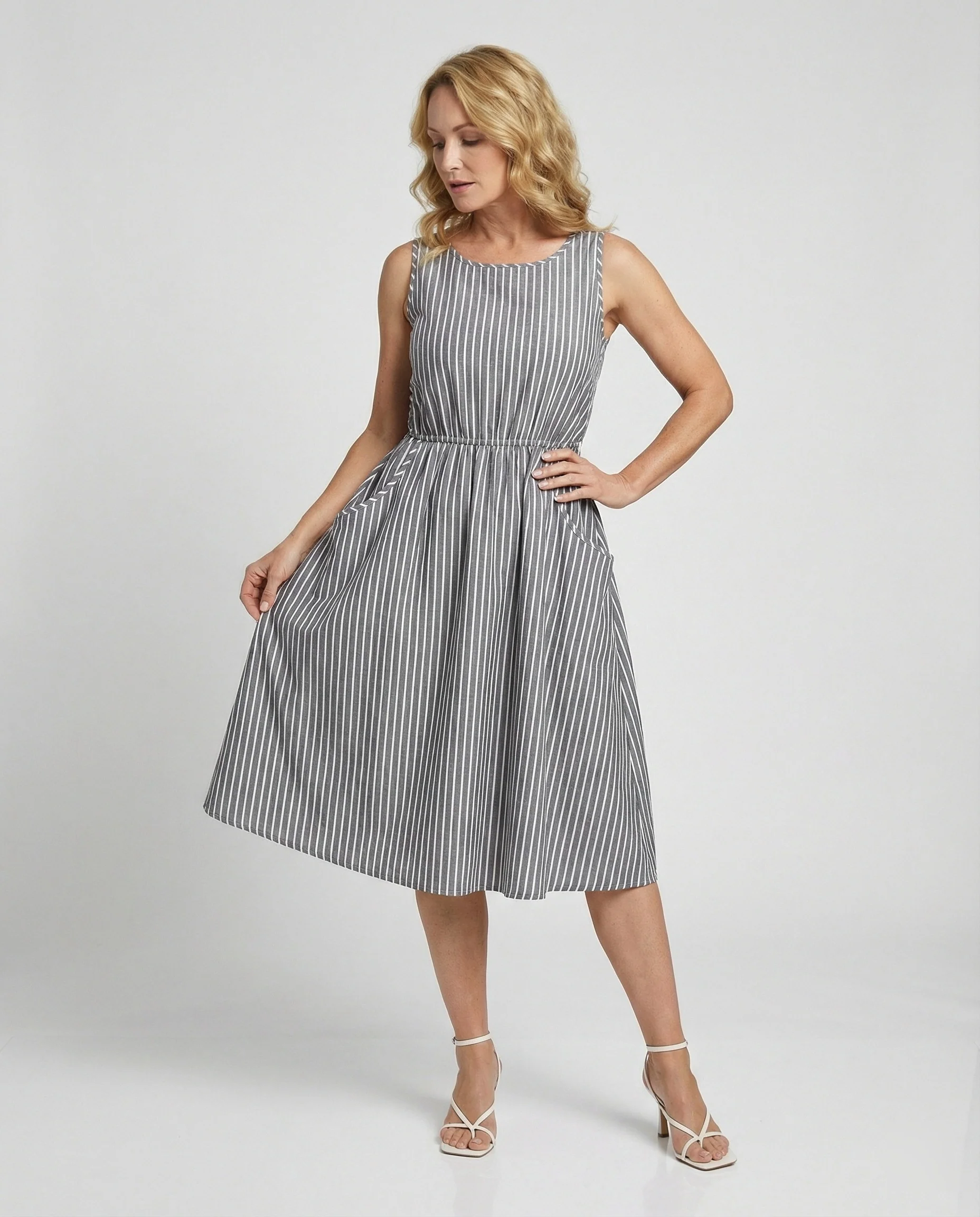 Freizeitkleid Damen Midikleid A-Linie - Image 2