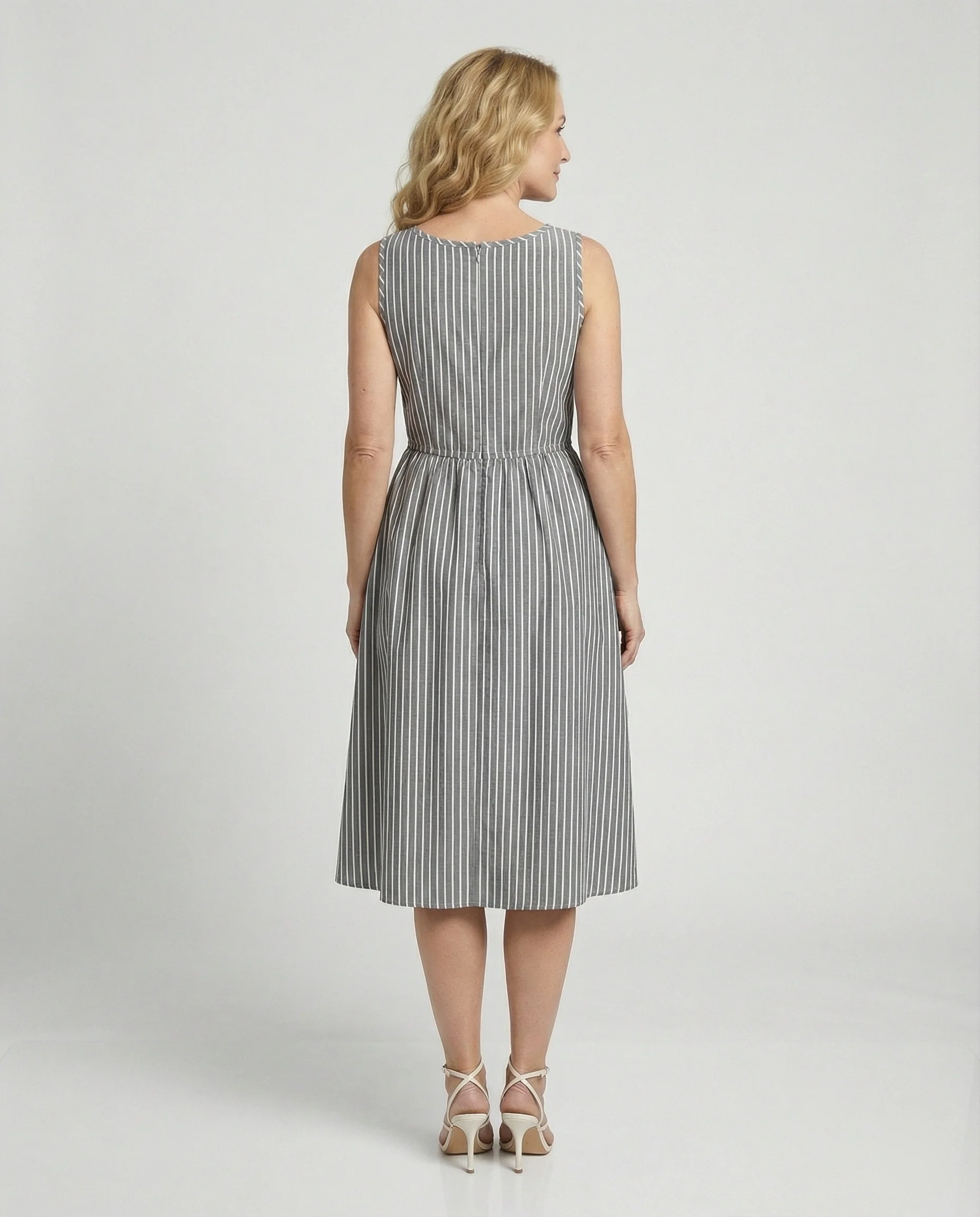 Freizeitkleid Damen Midikleid A-Linie - Image 3