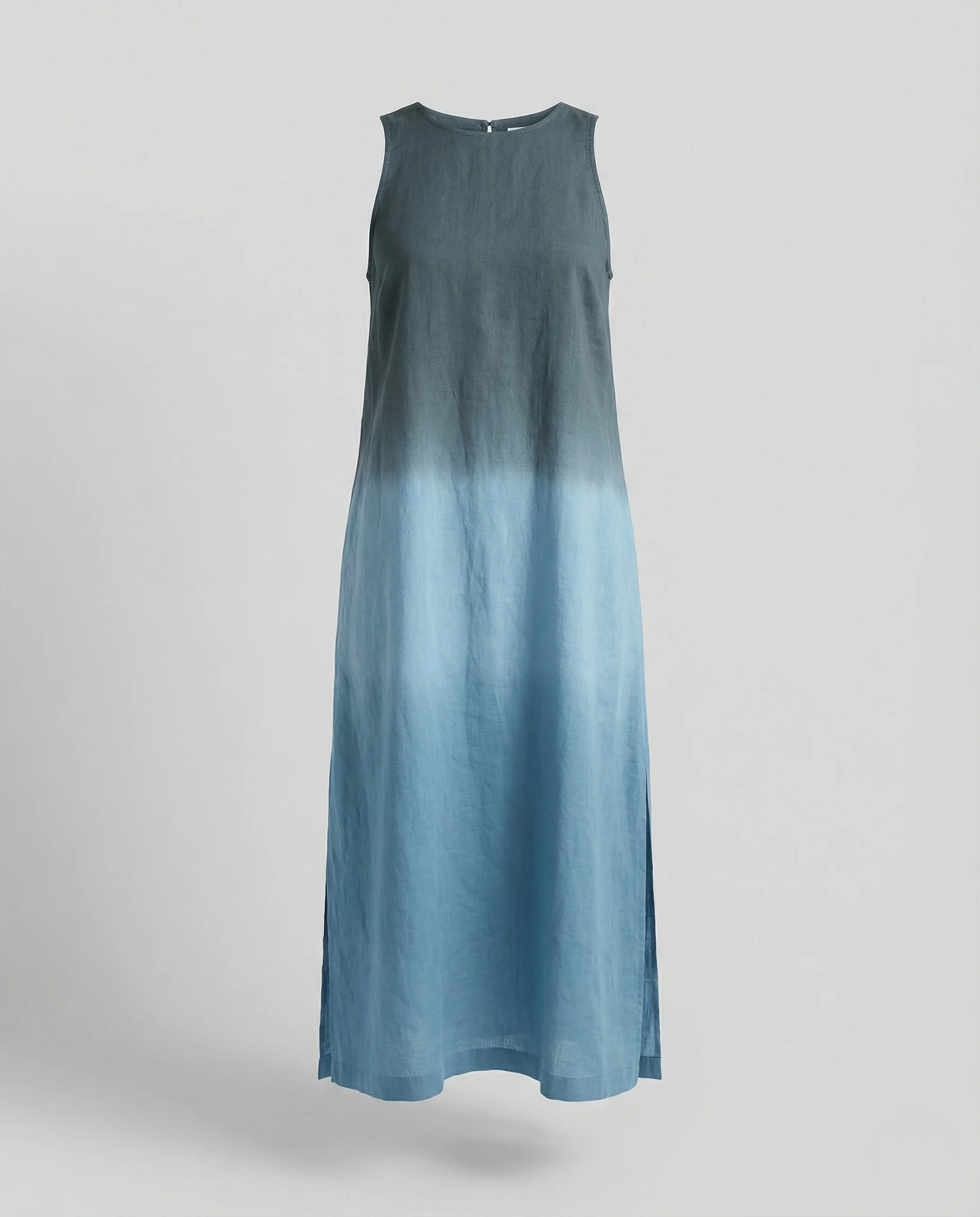 Damen Midikleid Satinoptik mit Schlitz - Image 4