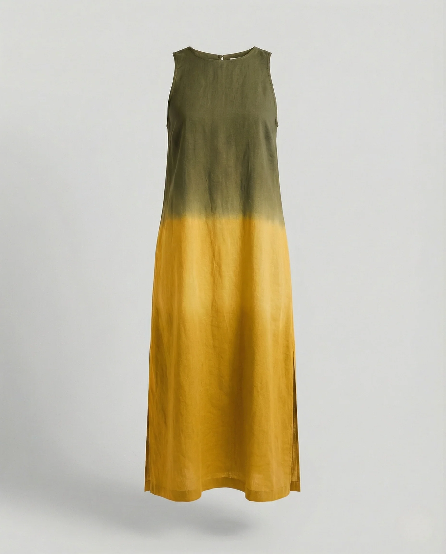 Damen Midikleid Satinoptik mit Schlitz - Image 5