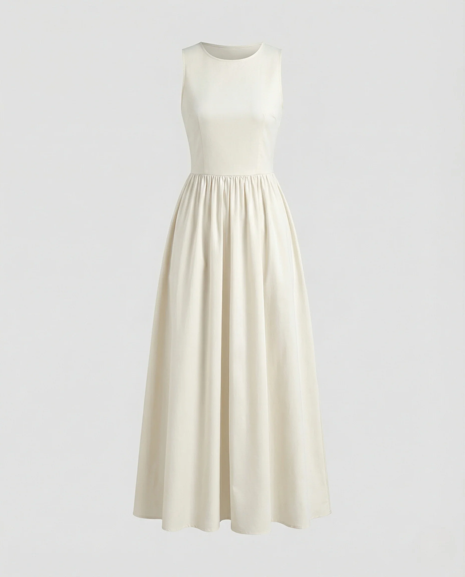 Damen Sommer Maxikleid mit Jersey Oberteil - Image 5