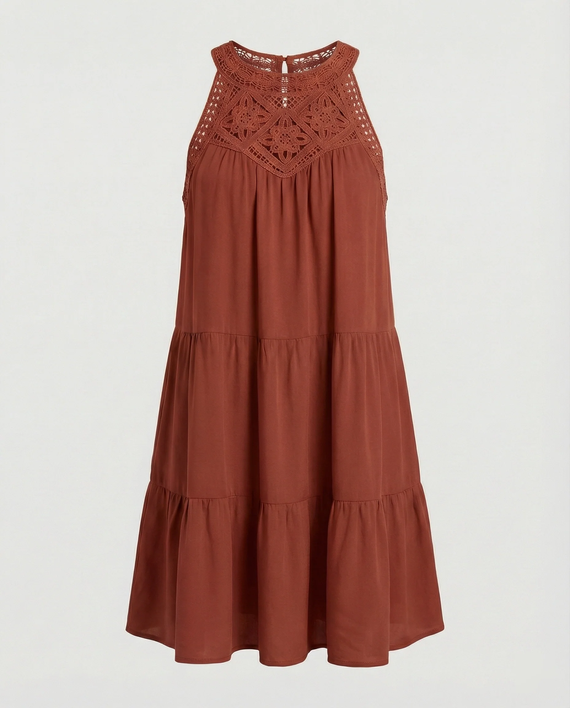 Damen Sommerkleid mit Spitze Freizeitkleid - Image 6