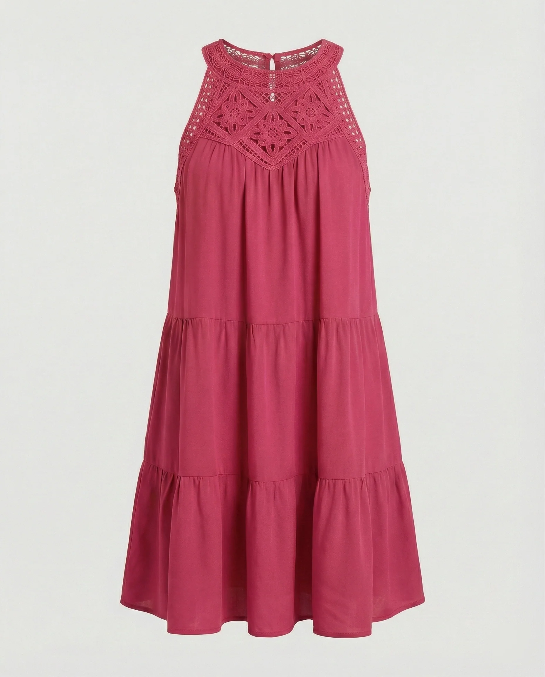 Damen Sommerkleid mit Spitze Freizeitkleid - Image 9