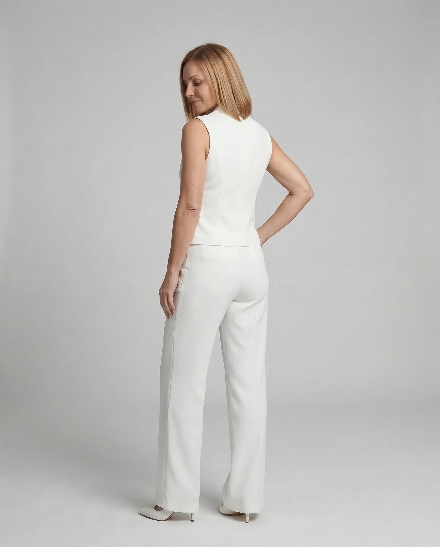 Weste Hosen Set Ärmellos Damen - Image 3