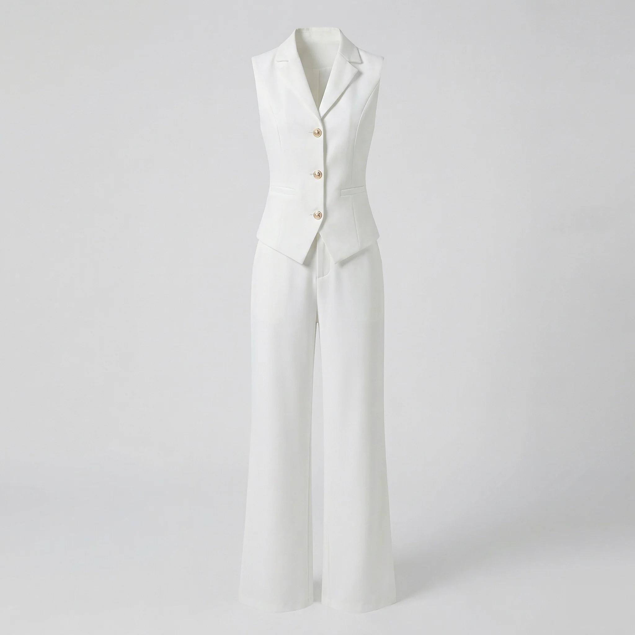 Weste Hosen Set Ärmellos Damen - Image 4