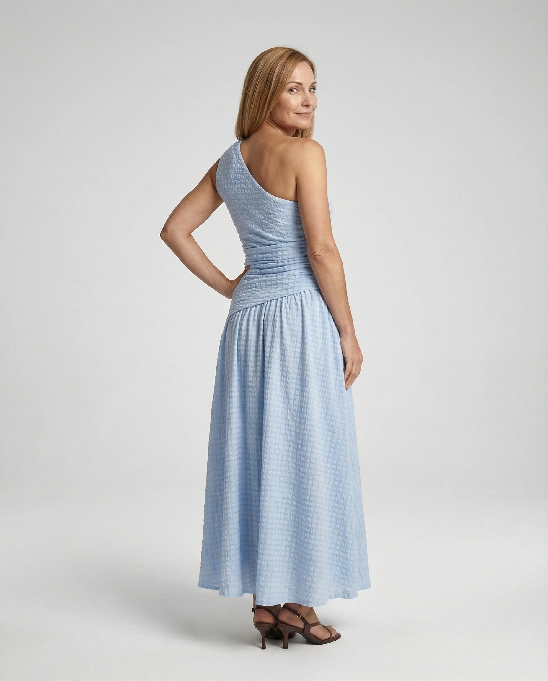 Damen Abendkleid One Shoulder Maxi - Image 4