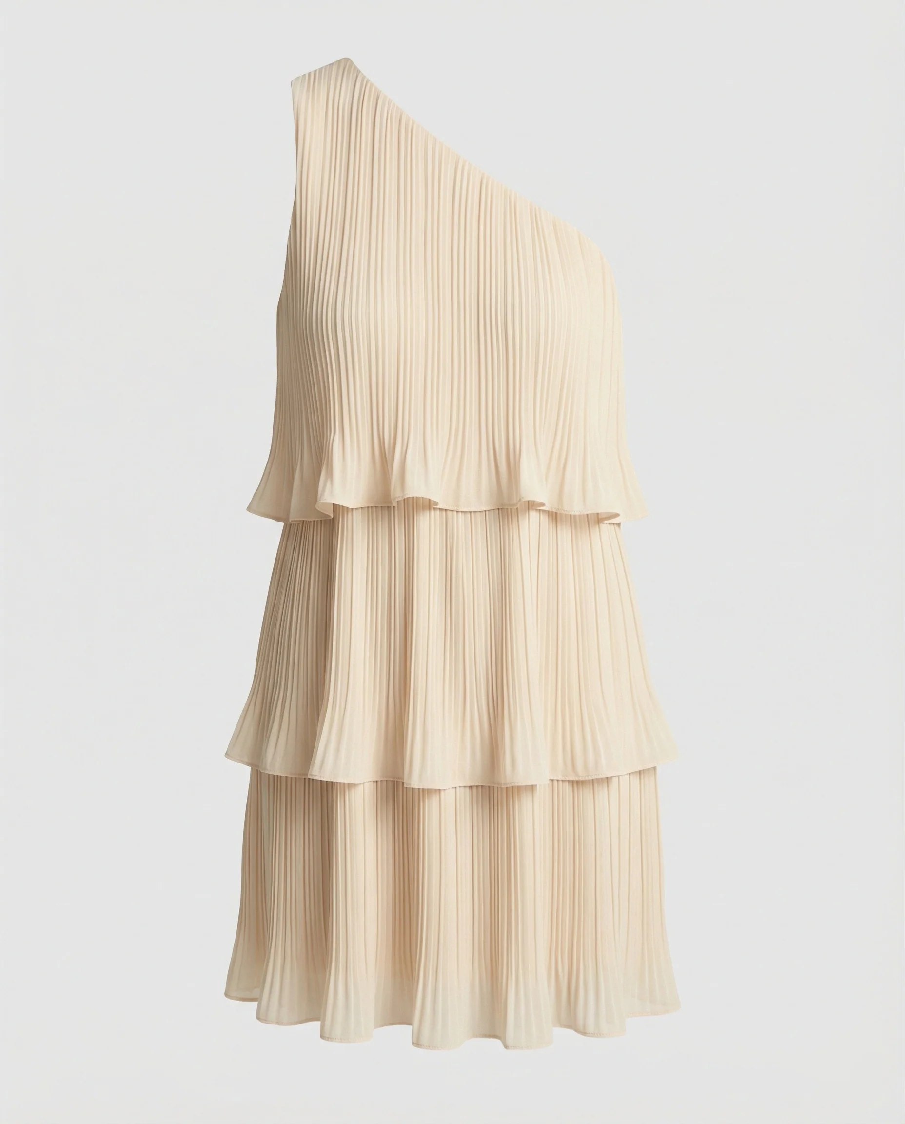 Damen Sommerkleid One Shoulder mit Volants - Image 3