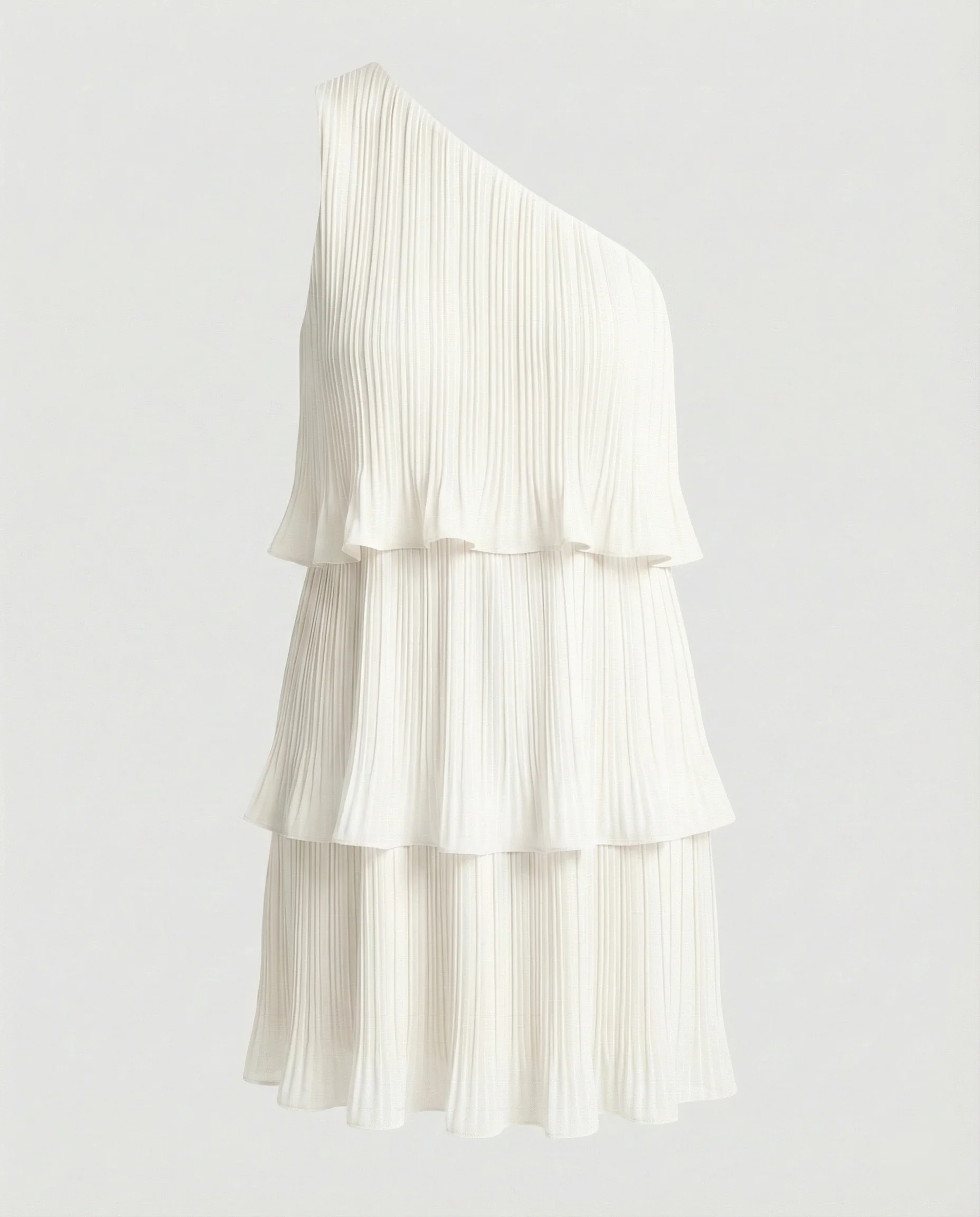 Damen Sommerkleid One Shoulder mit Volants - Image 9