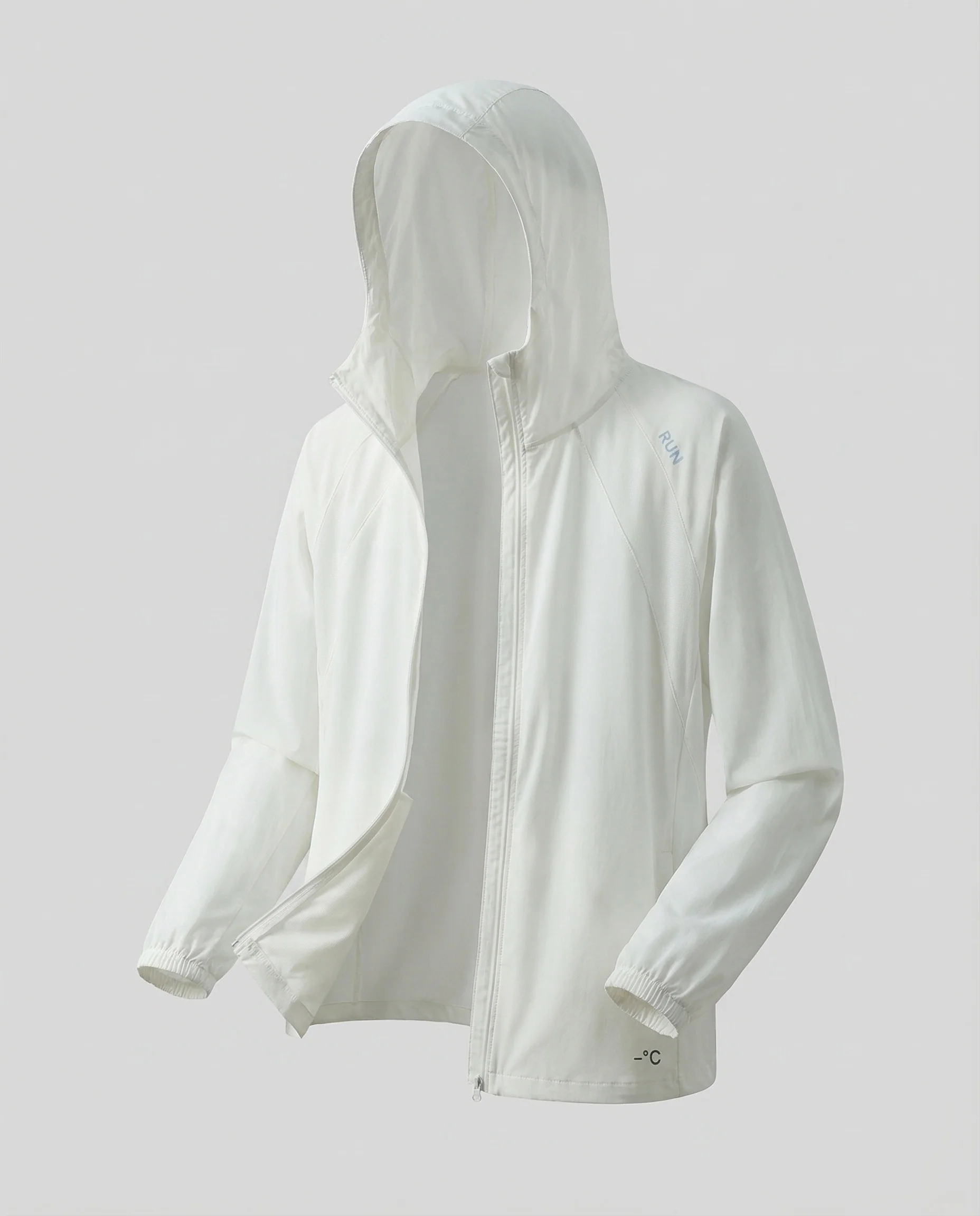 Damen Leichte Lauf- und Sonnenjacke mit Kapuze - Image 5