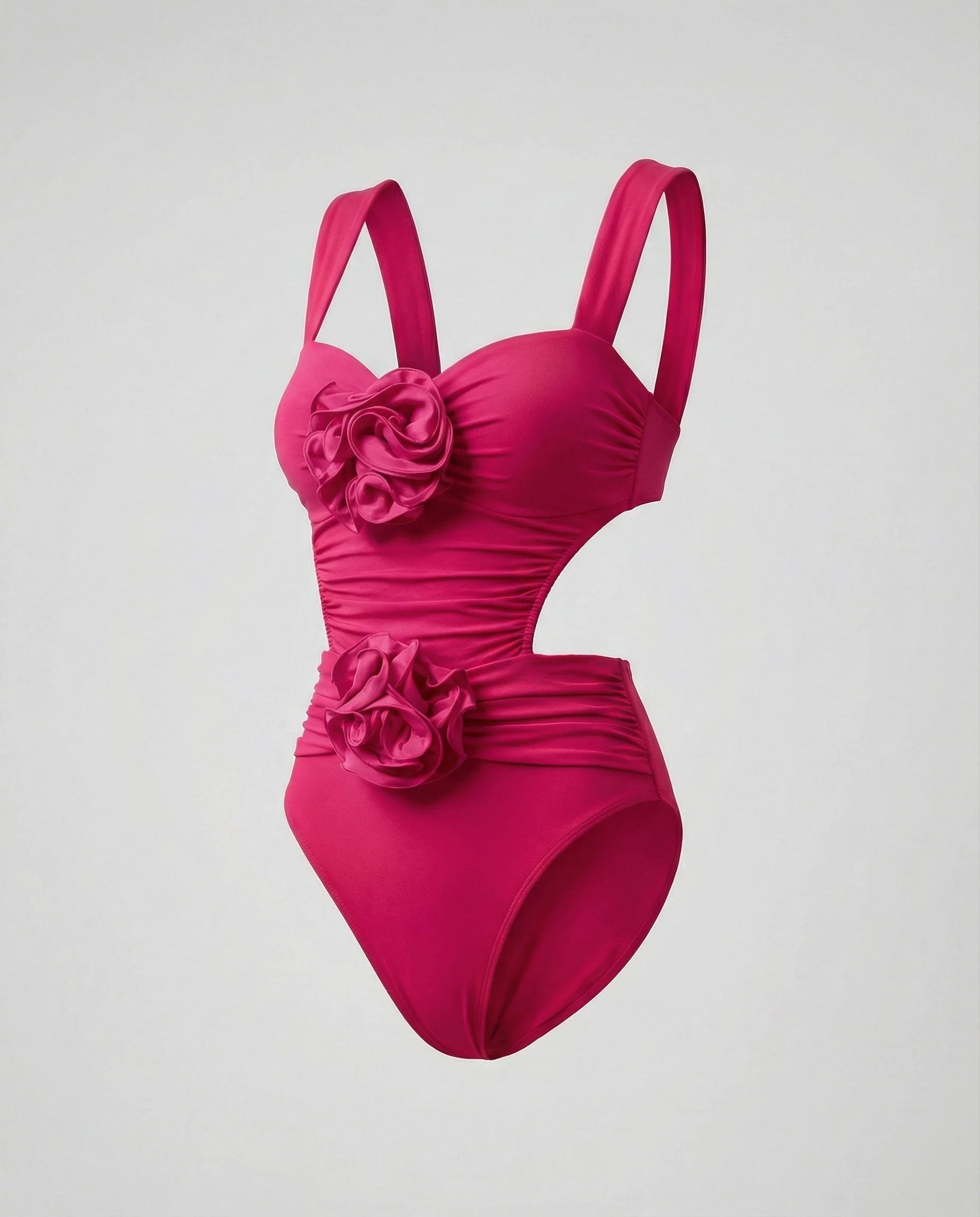 Damen Badeanzug mit Rosenapplikationen - Image 3