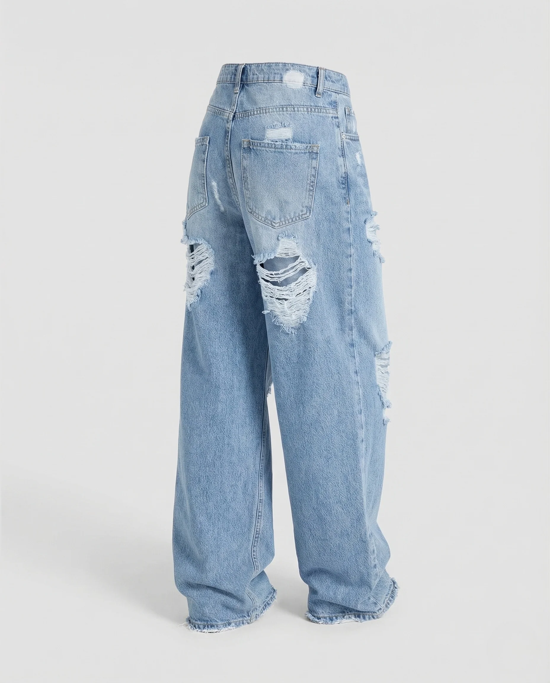 Damen Baggy Jeans High Waist Herzpatch - Image 5