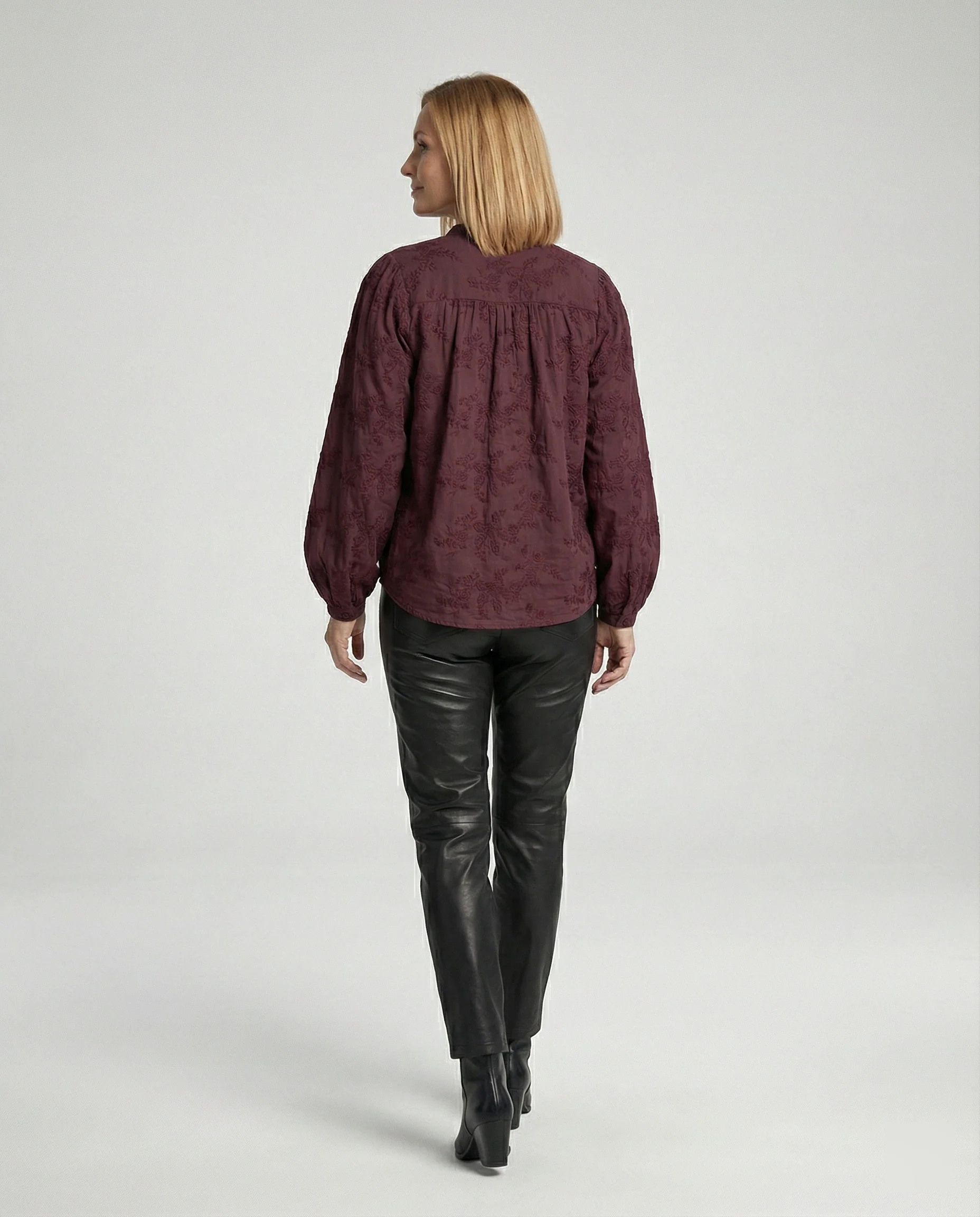 Bluse Damen Baumwolle Bestickt - Image 3
