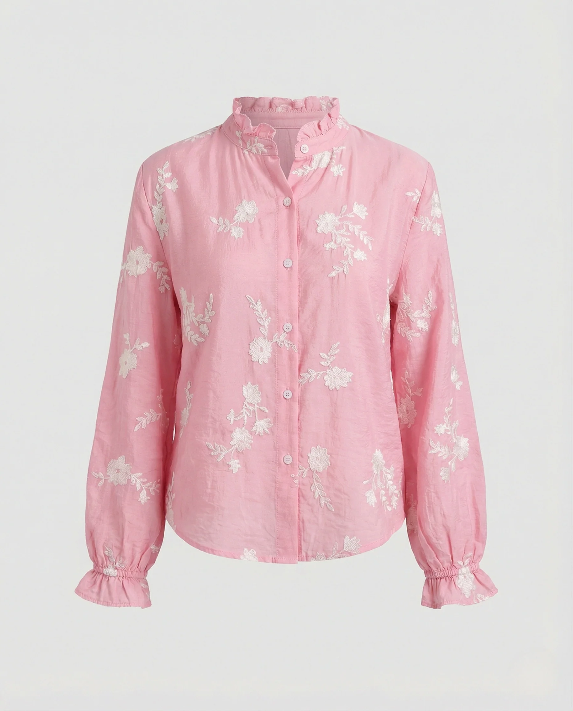 Bestickte Bluse Mit Ballonärmeln Damen - Image 5