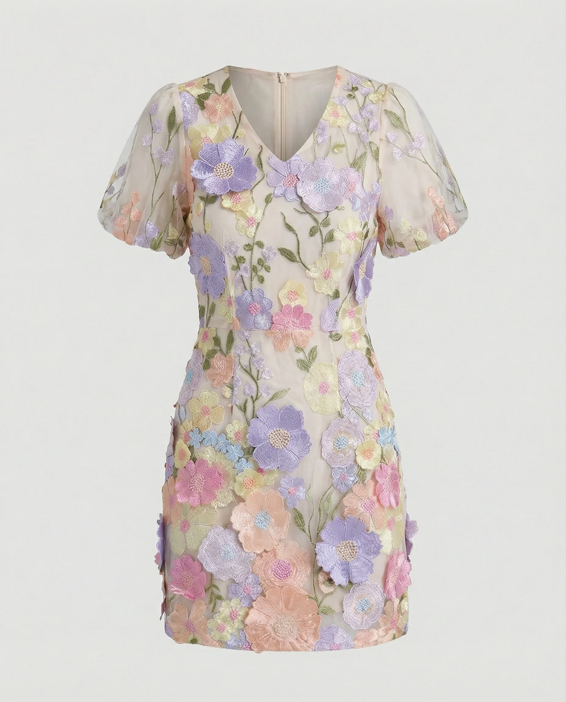 Damen Abendkleid elegant mit Blüten - Image 5