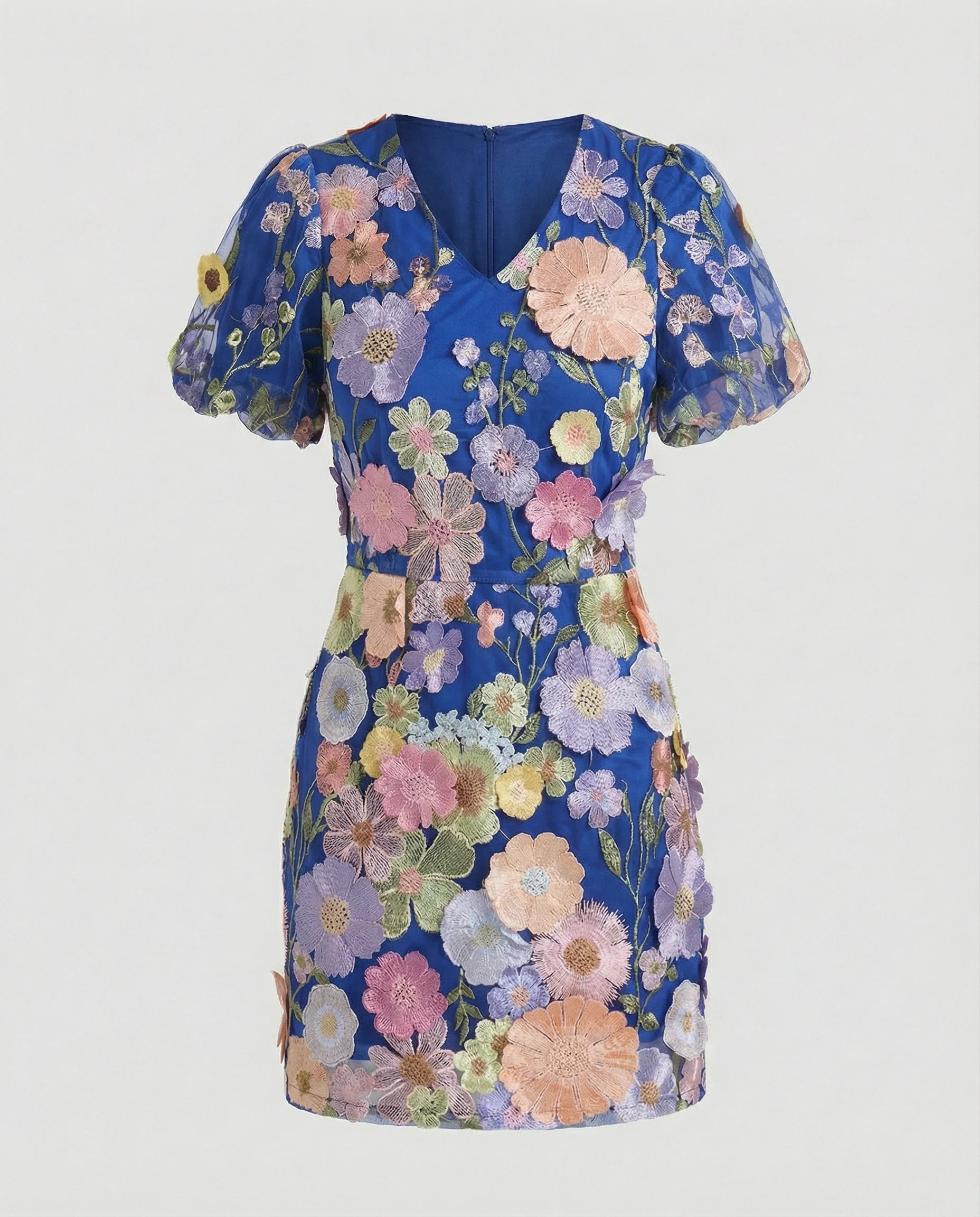 Damen Abendkleid elegant mit Blüten - Image 8