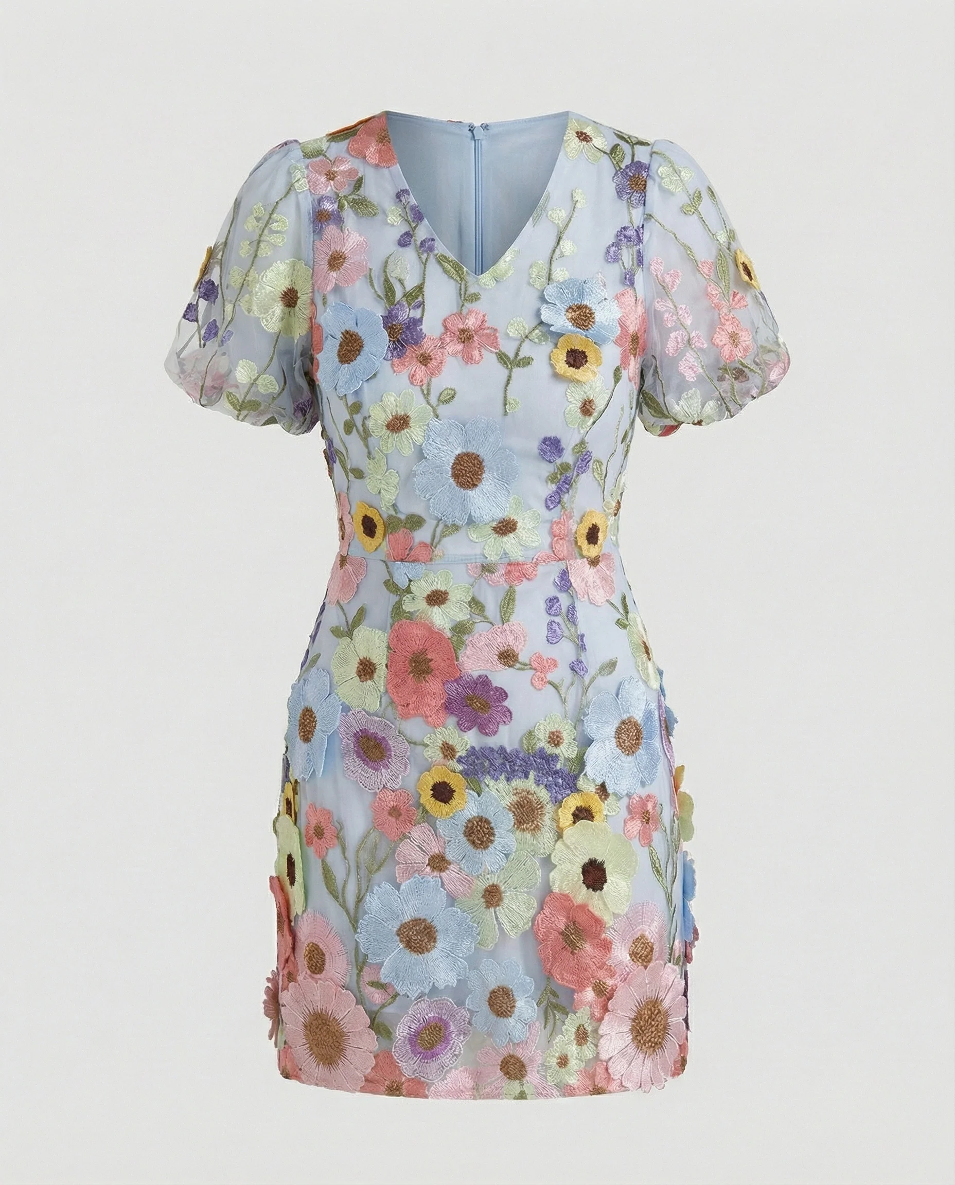 Damen Abendkleid elegant mit Blüten - Image 9