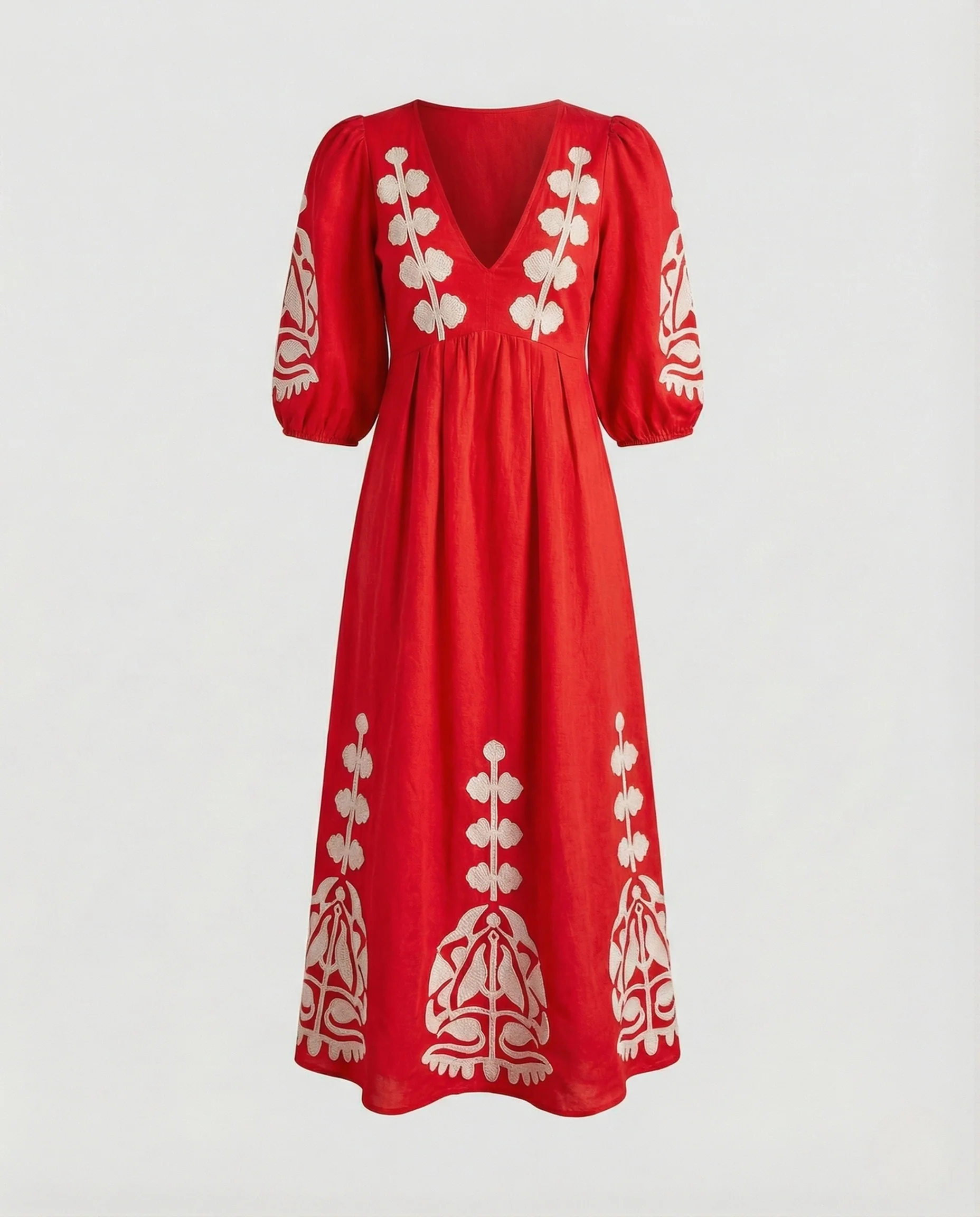 Damen Leinenkleid bestickt Folklore - Image 10