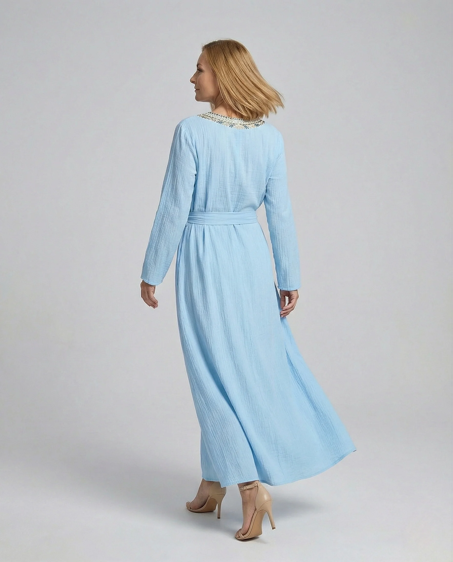 Blumenkleid Maxikleid Sommer mit Stickerei - Image 4