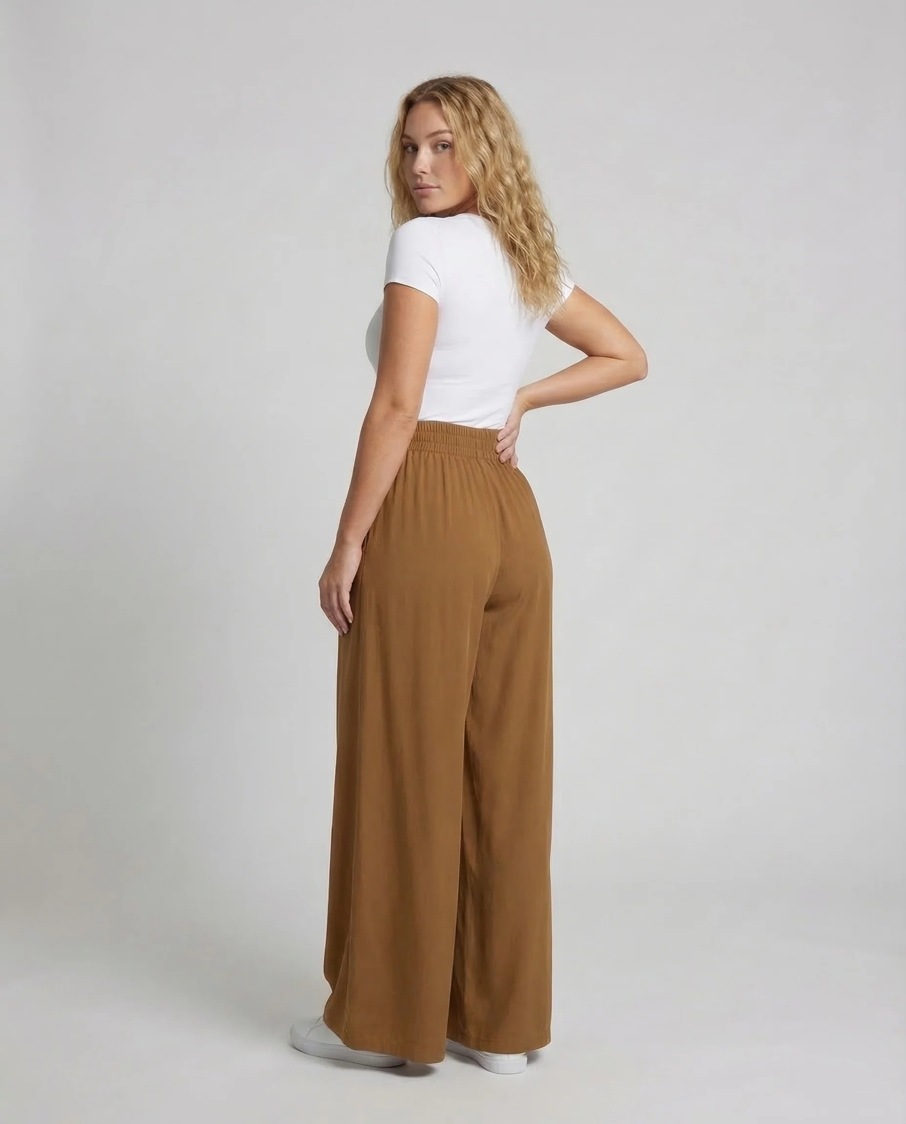 Damen Culotte Hose Viskose - Image 4