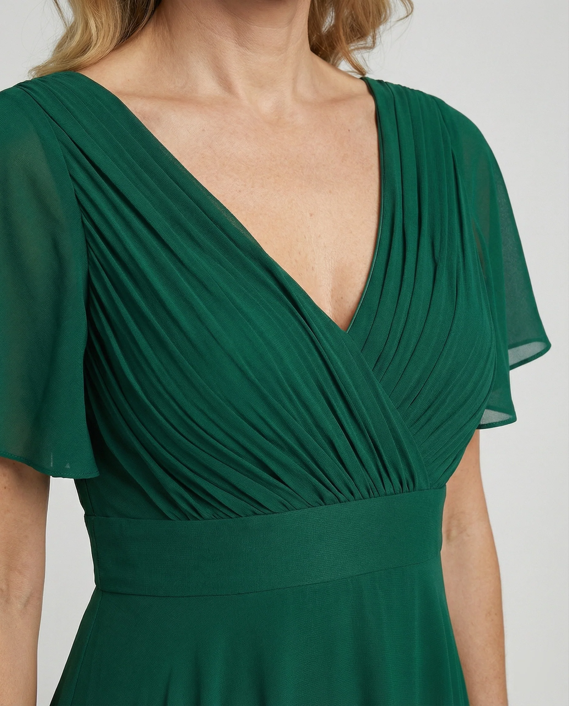 Damen Abendkleid lang Chiffon elegant - Image 3
