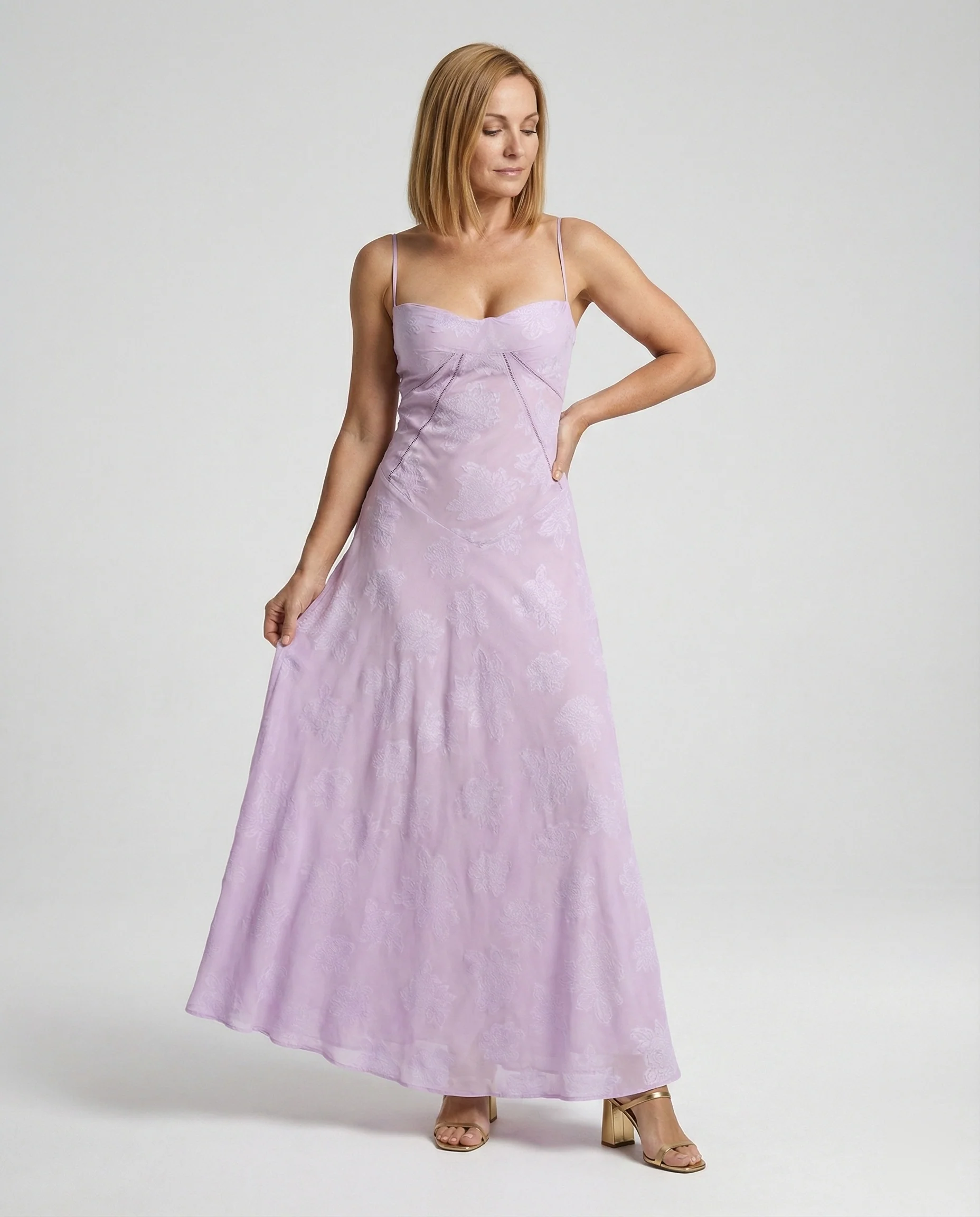 Damen Maxikleid Spitze Abendkleid lang - Image 8