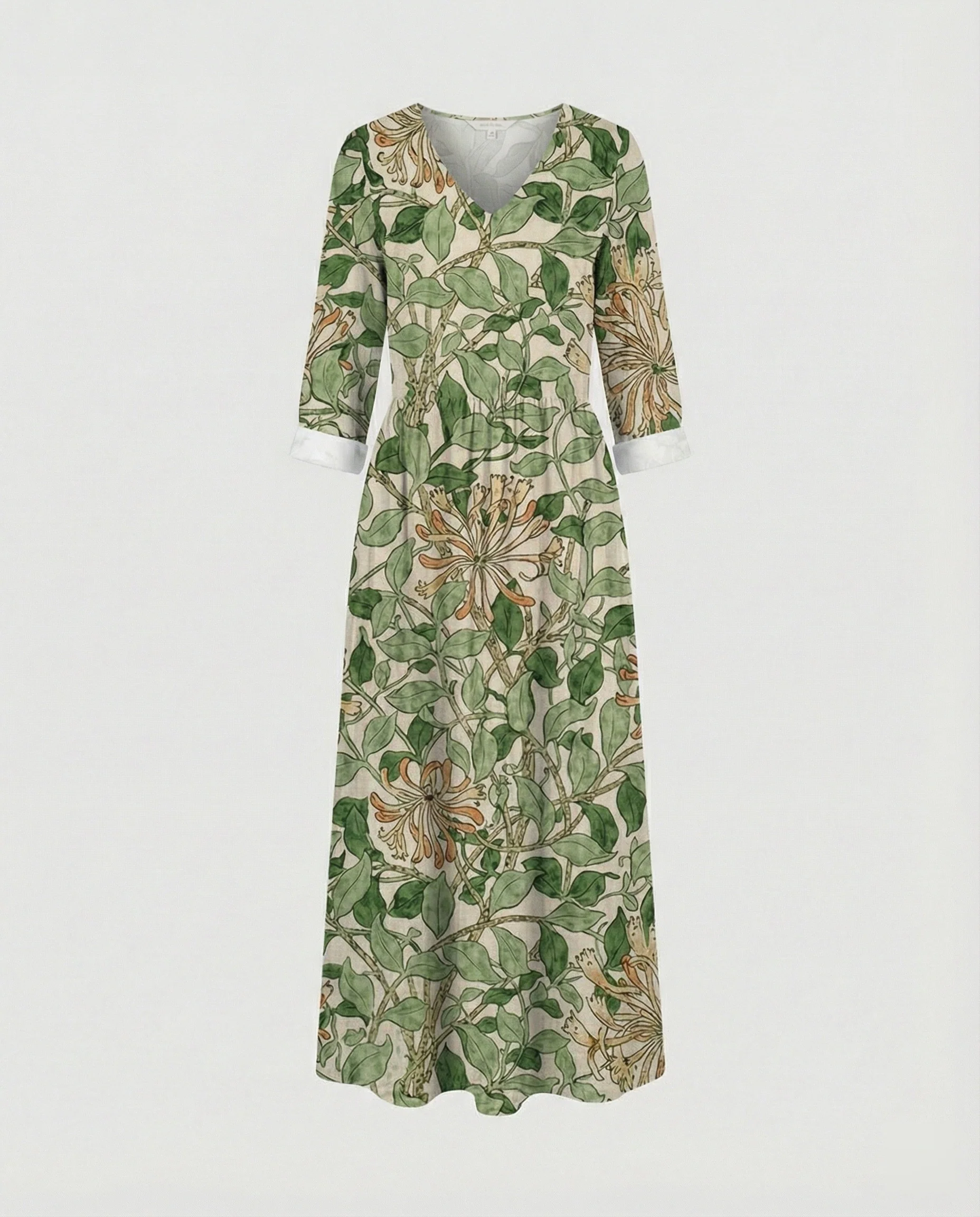 Damen Boho Maxikleid Sommer Leinenoptik - Image 54