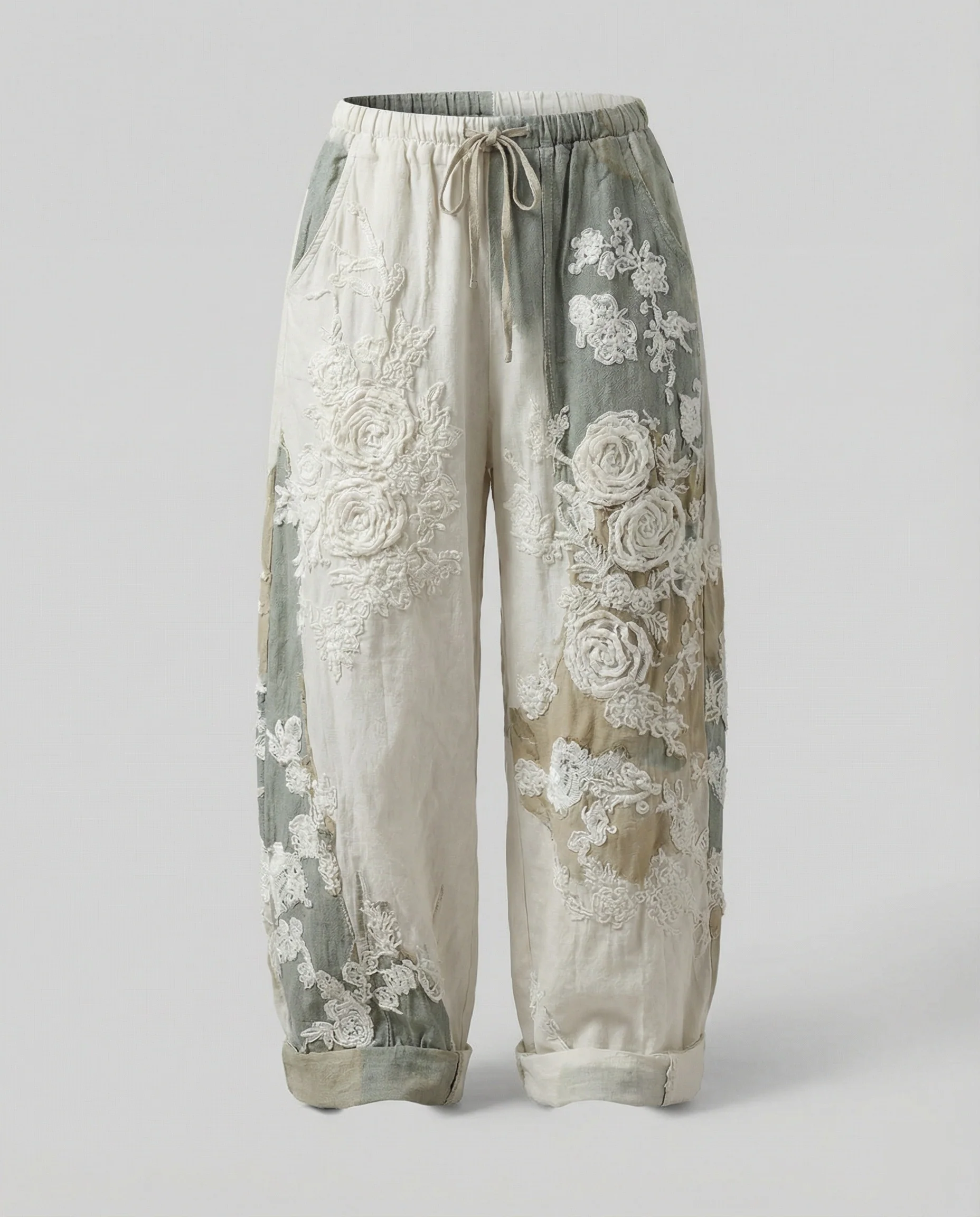 Damen Haremshose Boho Patchwork - Image 15