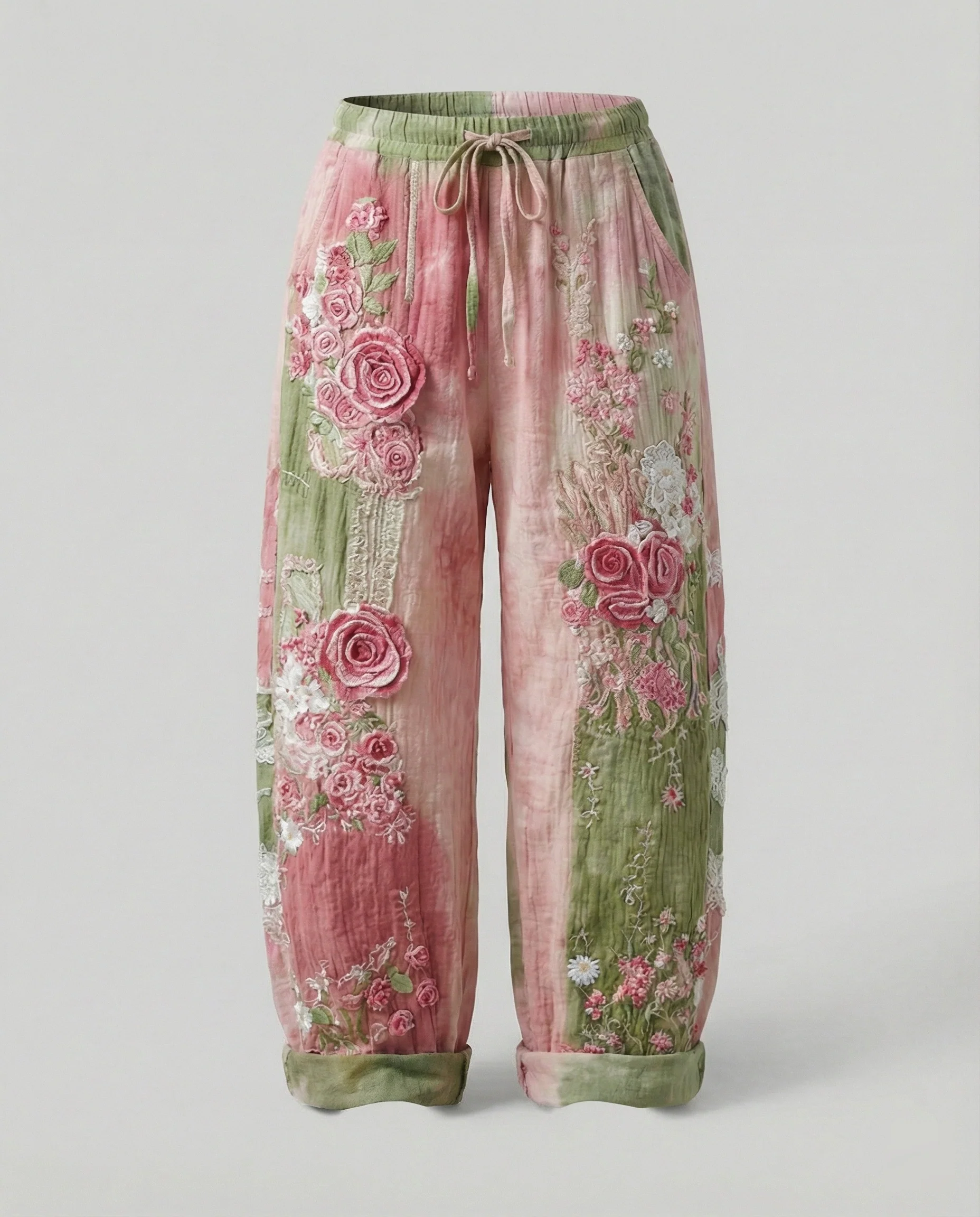 Damen Haremshose Boho Patchwork - Image 16