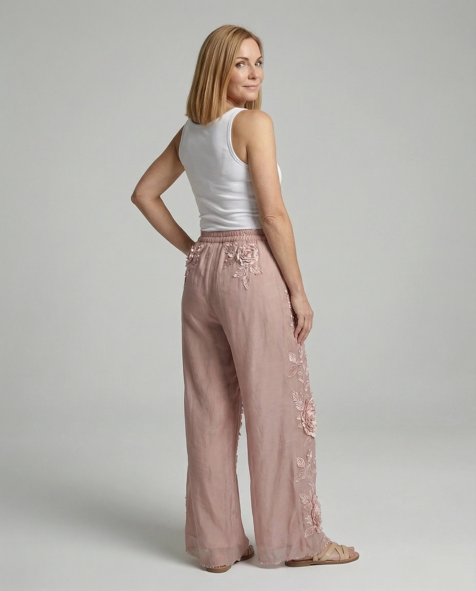 Damen Haremshose Boho Patchwork - Image 2