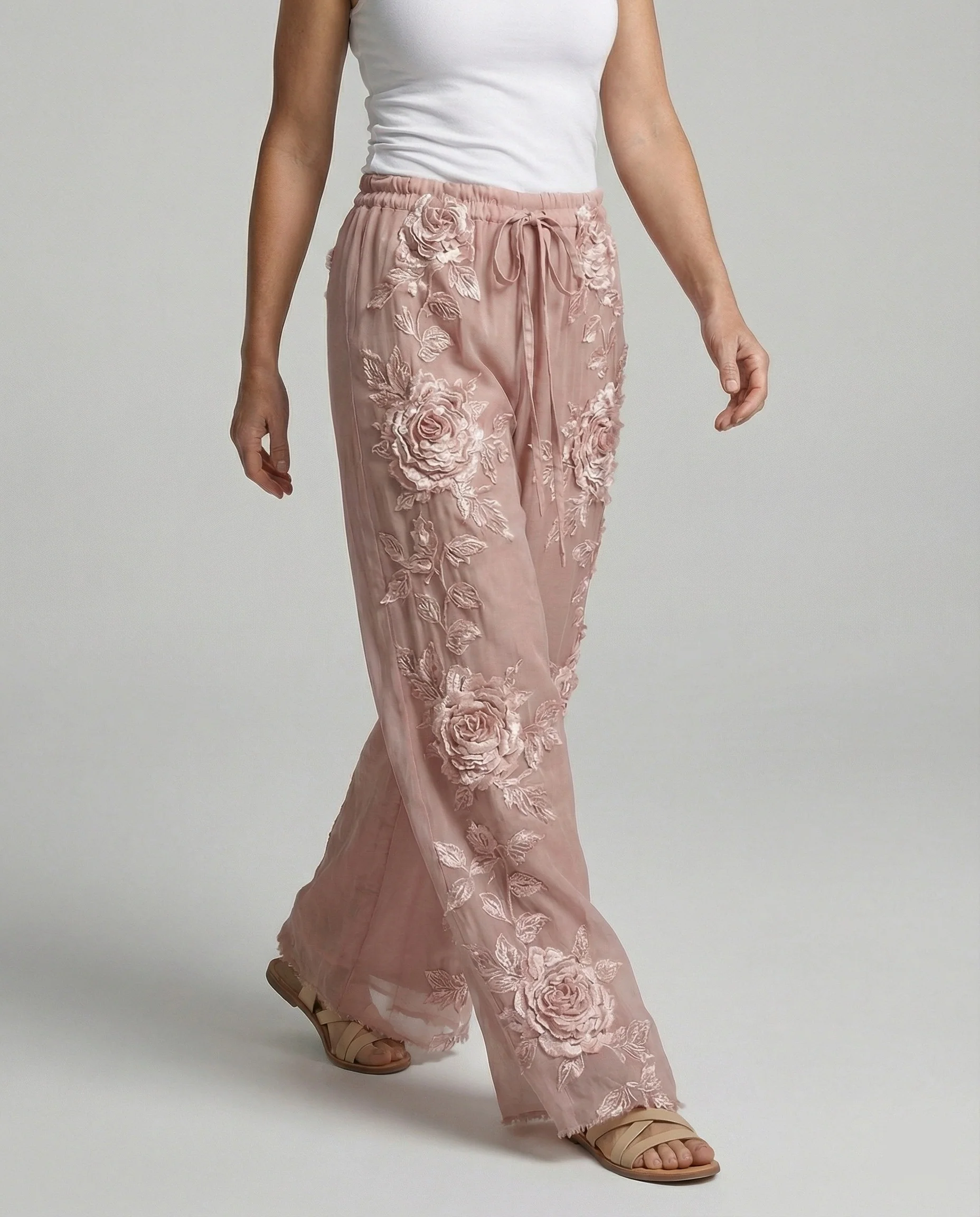 Damen Haremshose Boho Patchwork - Image 5