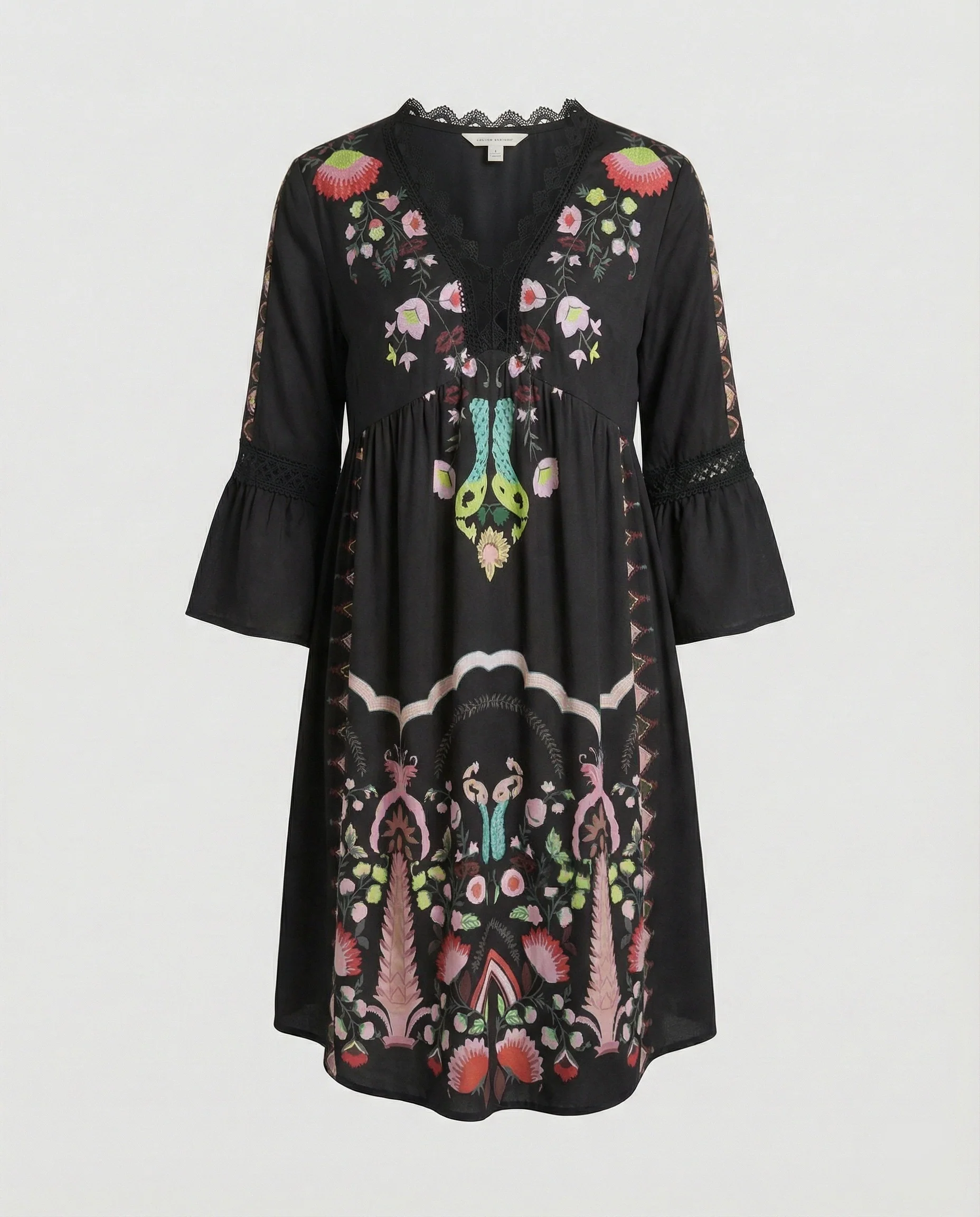 Boho Blumenkleid Damen A-Linie - Image 9