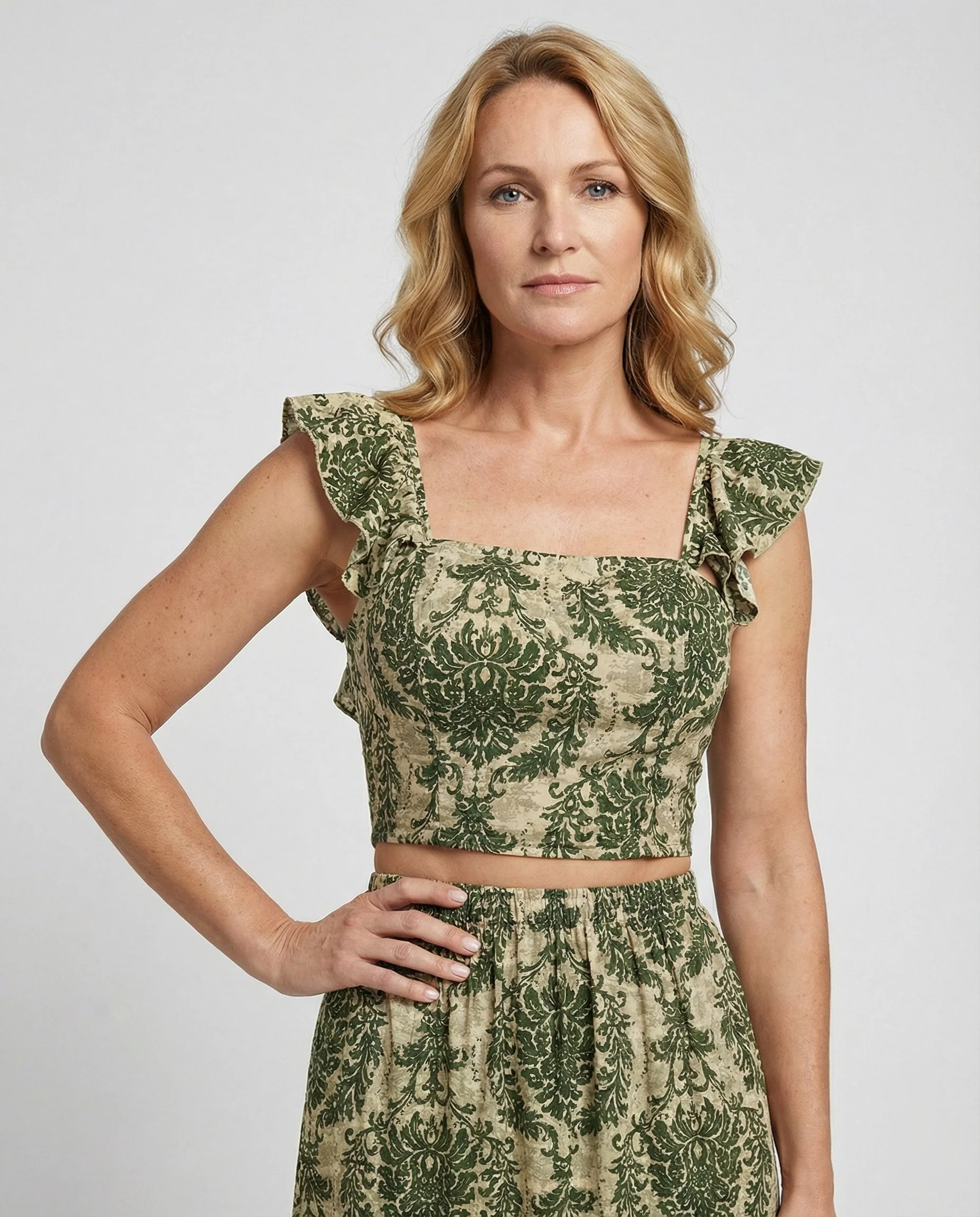 Damen Maxikleid Sommer mit Stufen - Image 2