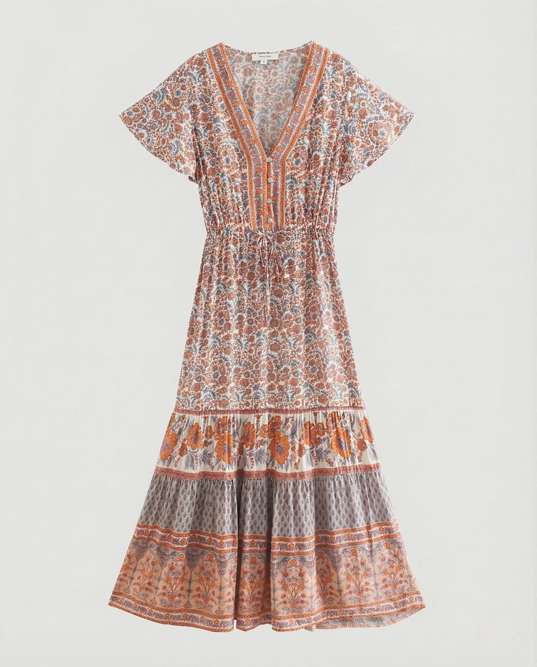 Damen Maxikleid Boho mit Schnürung - Image 7