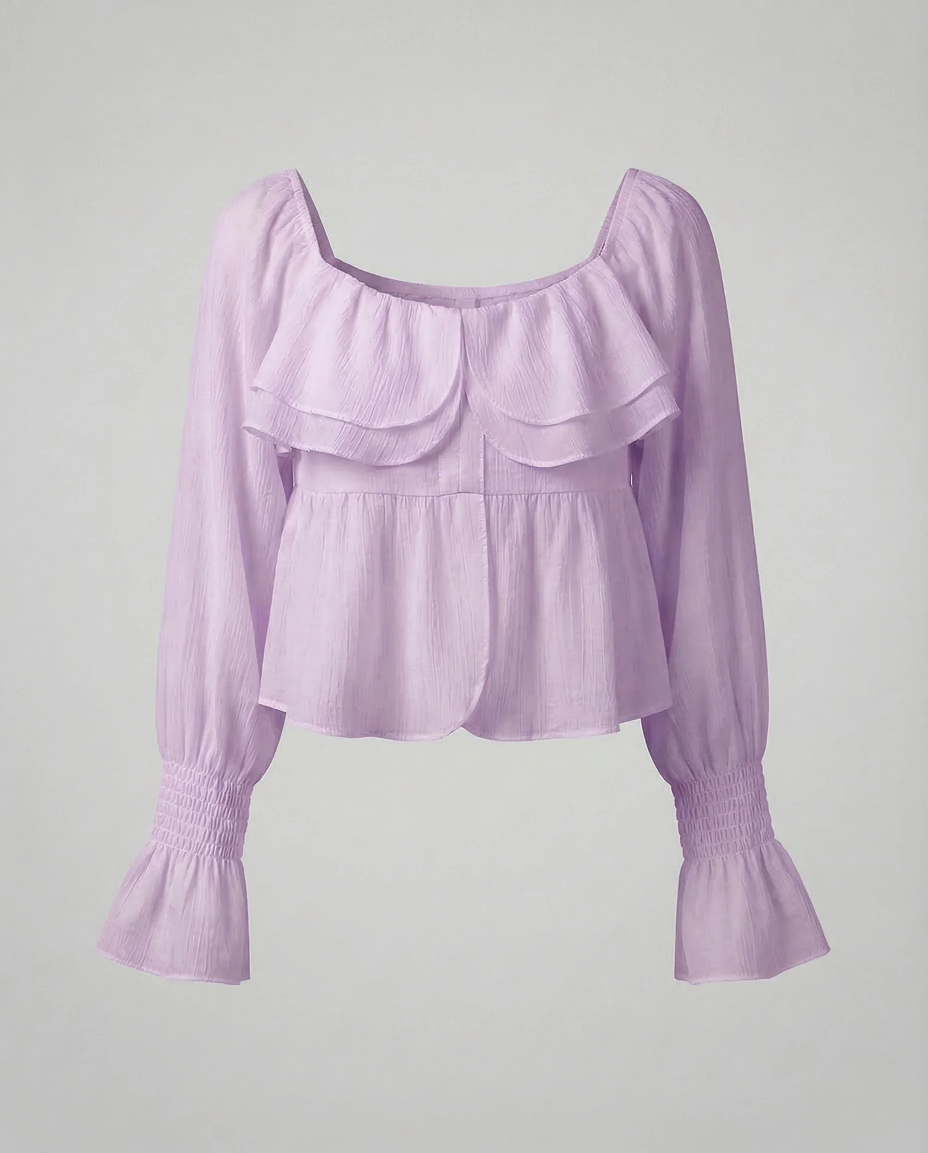 Damen Carmenbluse Rüschen Puffärmel - Image 7