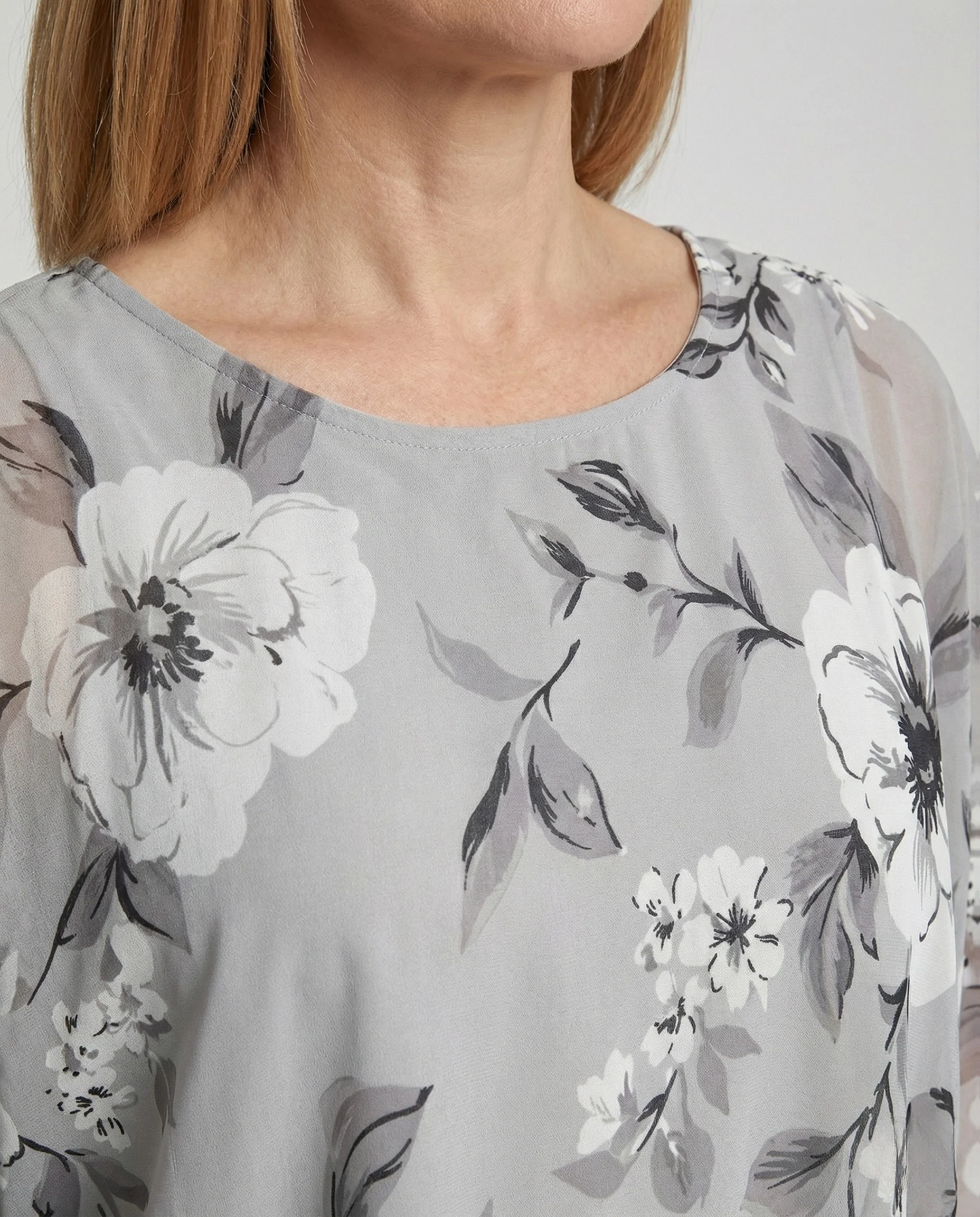 Damen Cocktailkleid Chiffon Cape - Image 3