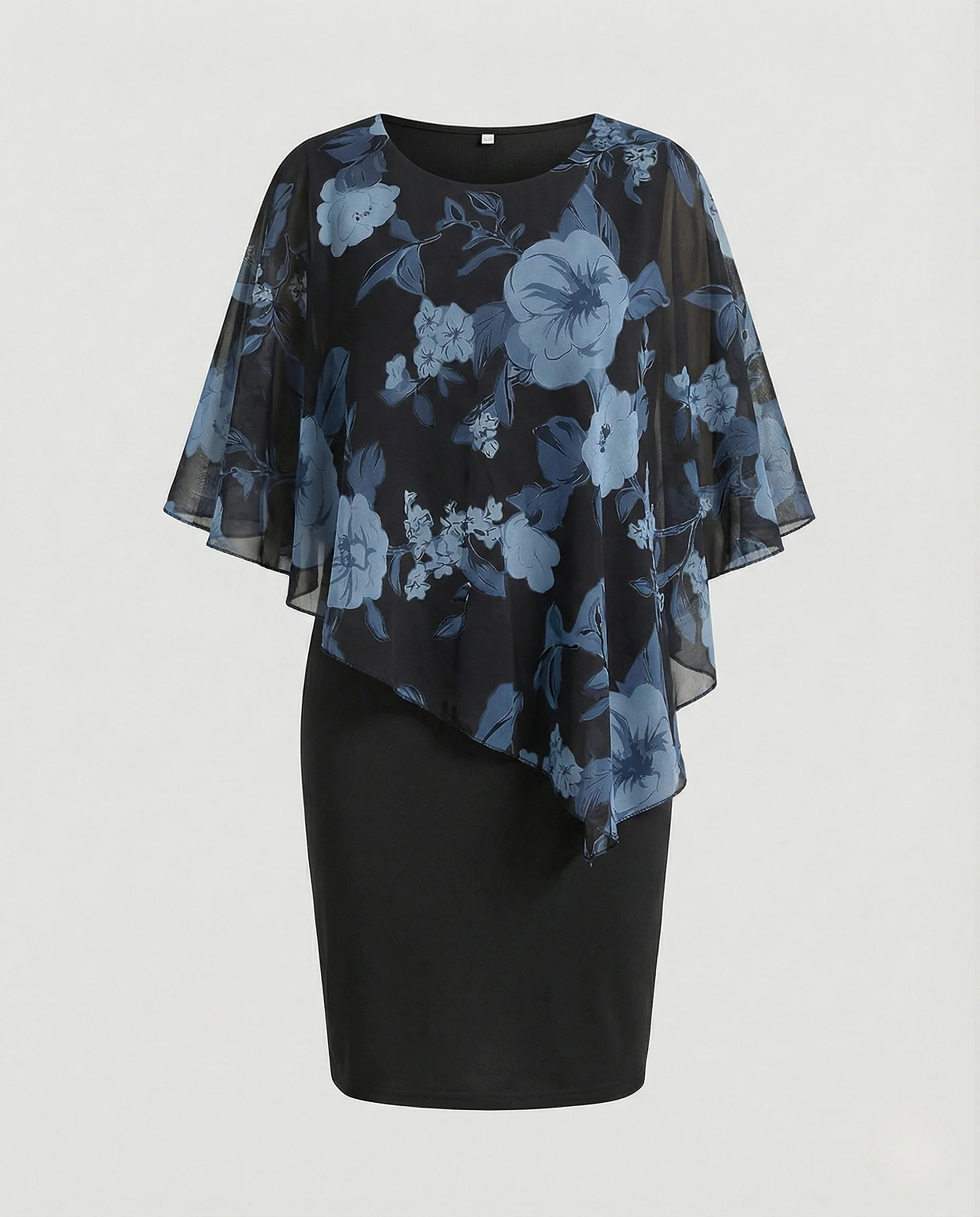 Damen Cocktailkleid Chiffon Cape - Image 7